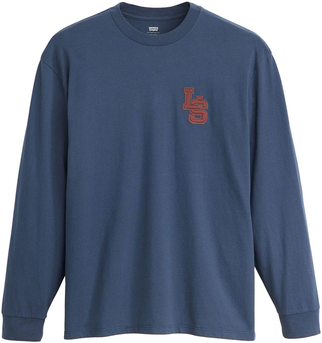 Levi's® Shirt met lange mouwen LS CLASSIC RELAXED TEE met letterprint/borduring op de borst