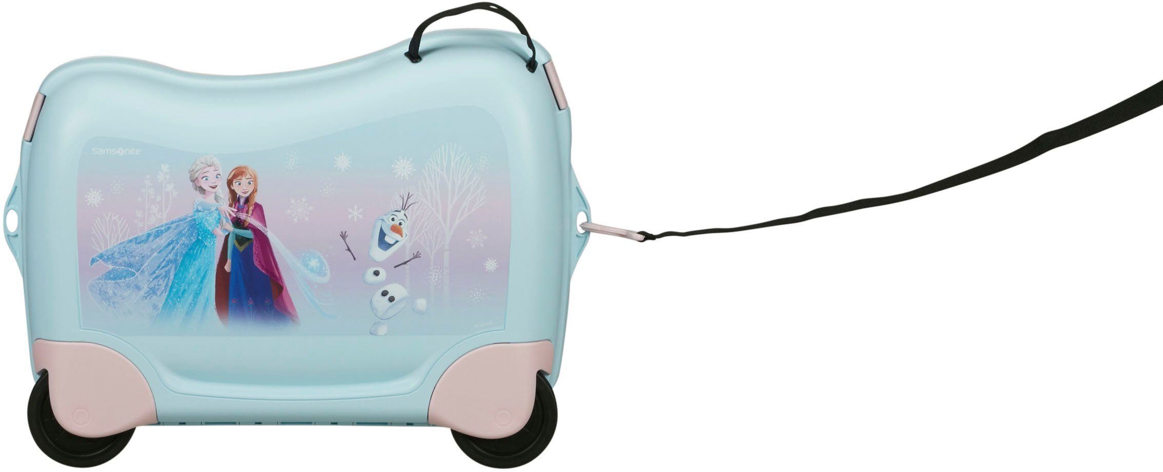 Samsonite Kinderkoffer Dream2Go Ride-on Trolley Disney Frozen Kinder reis koffer handbagage om op te zitten en te trekken
