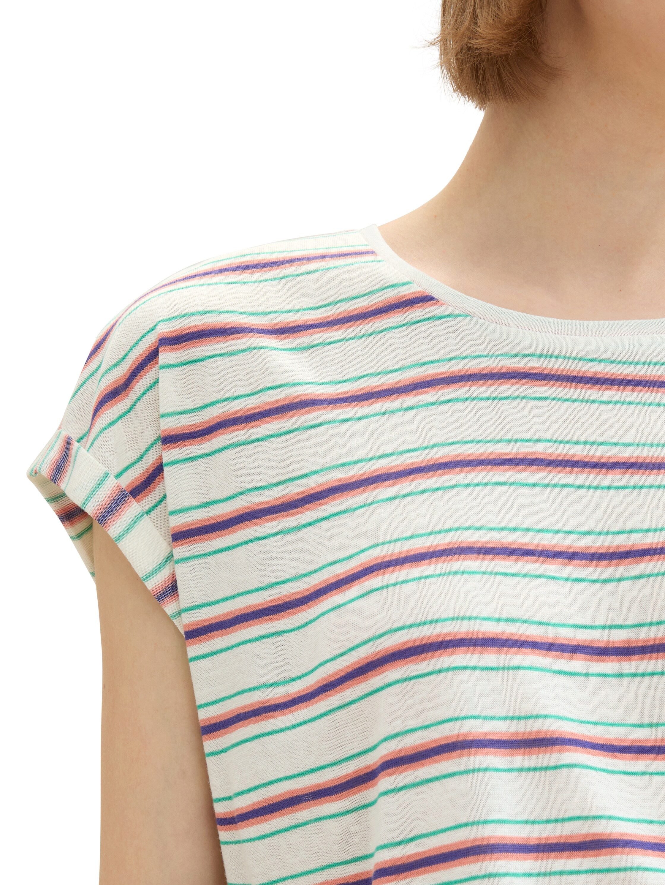 Tom Tailor Denim T-shirt met zijsplit