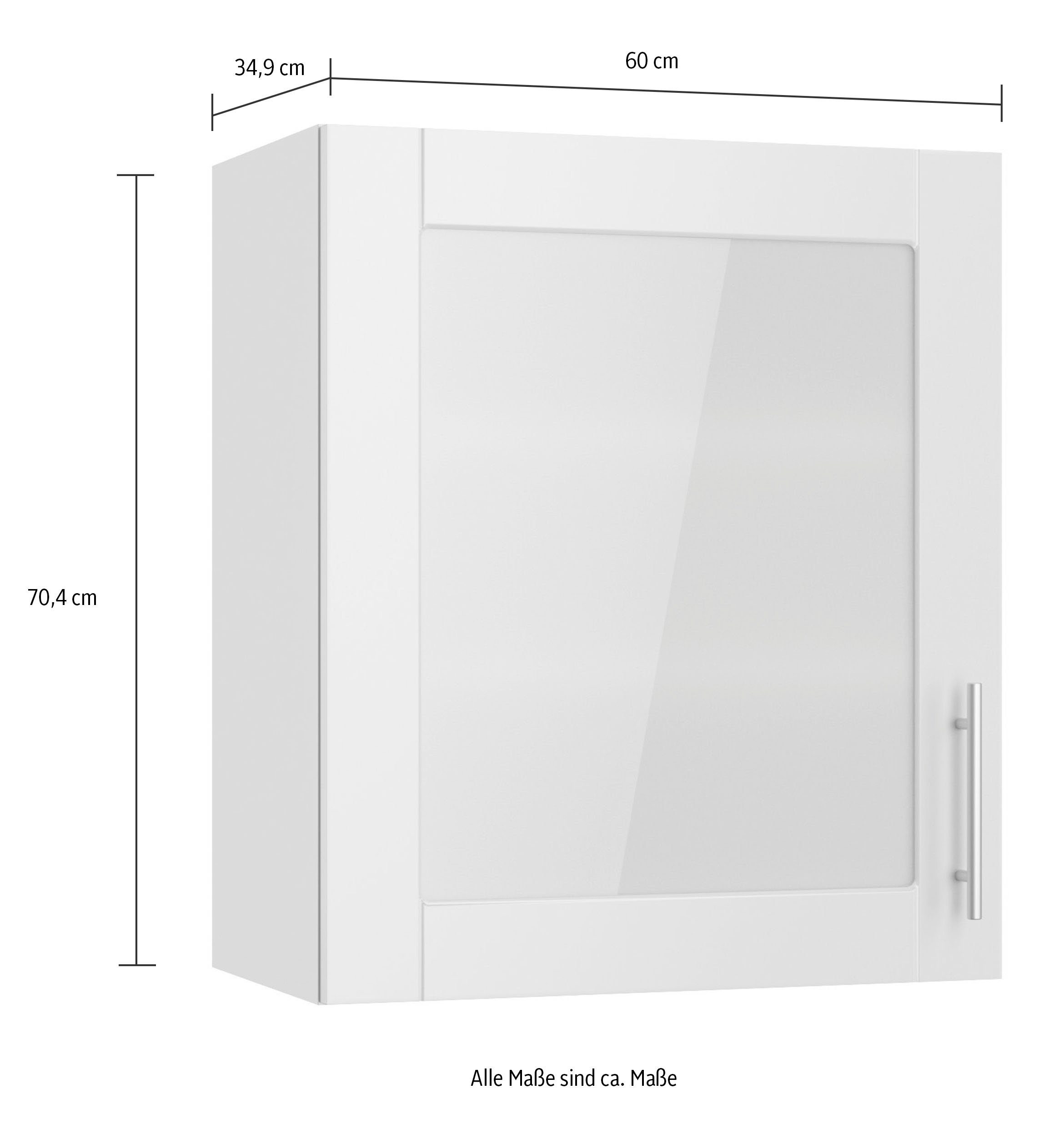 OPTIFIT Hangend kastje met glasdeur Ahus Breedte 60 cm