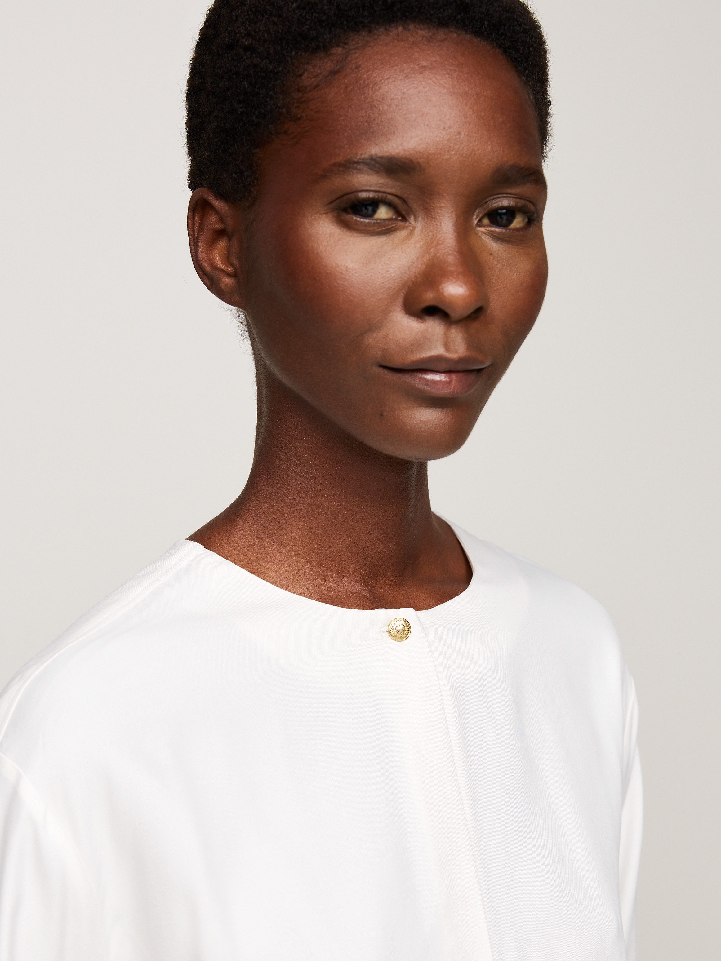 Tommy Hilfiger Blouse met lange mouwen met gestempeld logo
