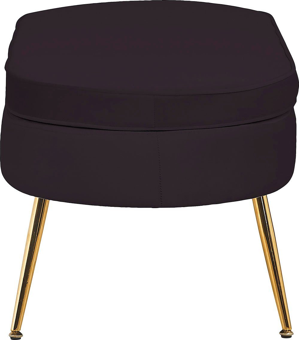 SalesFever Hocker Clam ovaal, breedte 99 cm