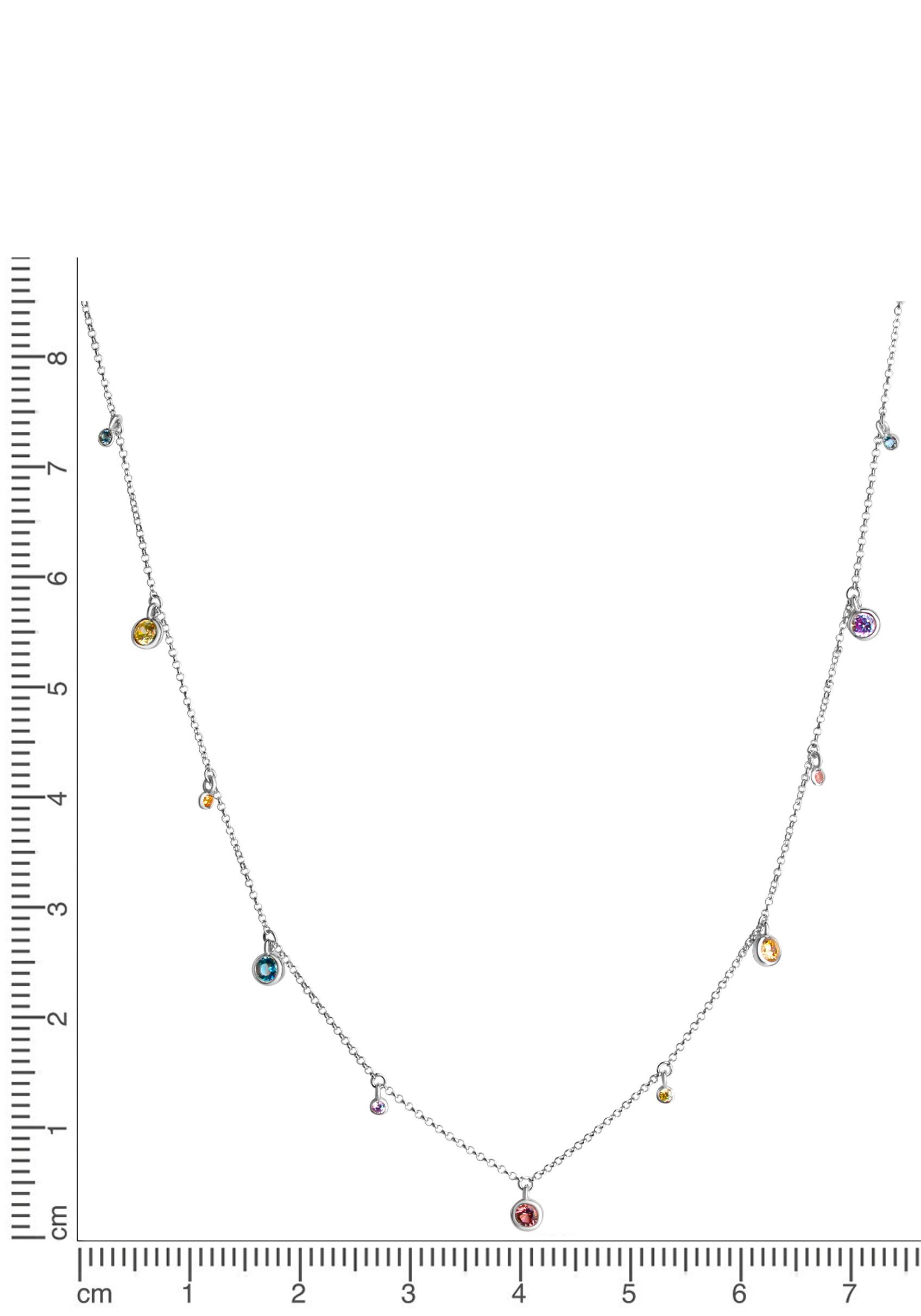 Firetti Ketting met hanger Sieraad cadeau zilver 925 halssieraad halsketting regenboog