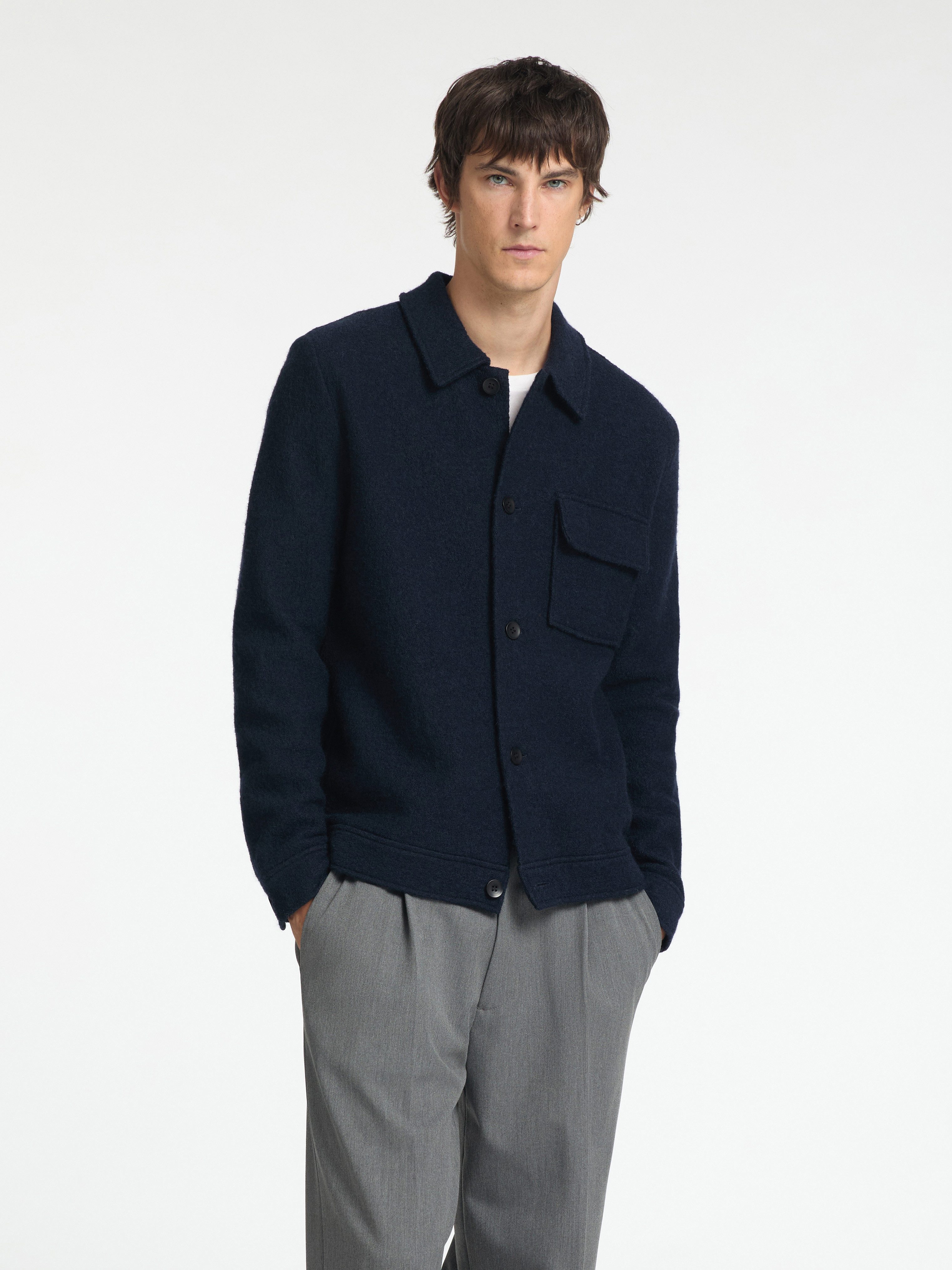 SELECTED HOMME Vest SLHNEALY LS KNIT SHIRT JACKET NOOS