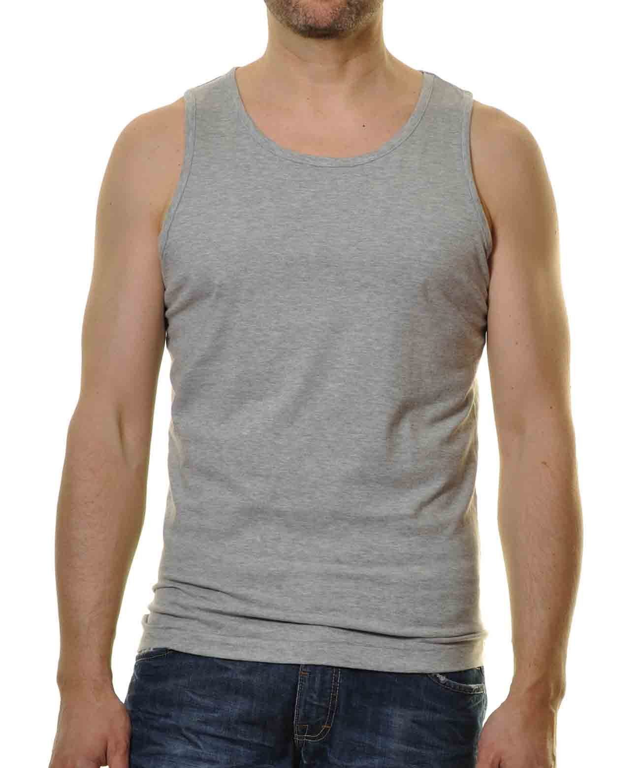 RAGMAN Muscle-shirt heren t-shirts maat M grijs