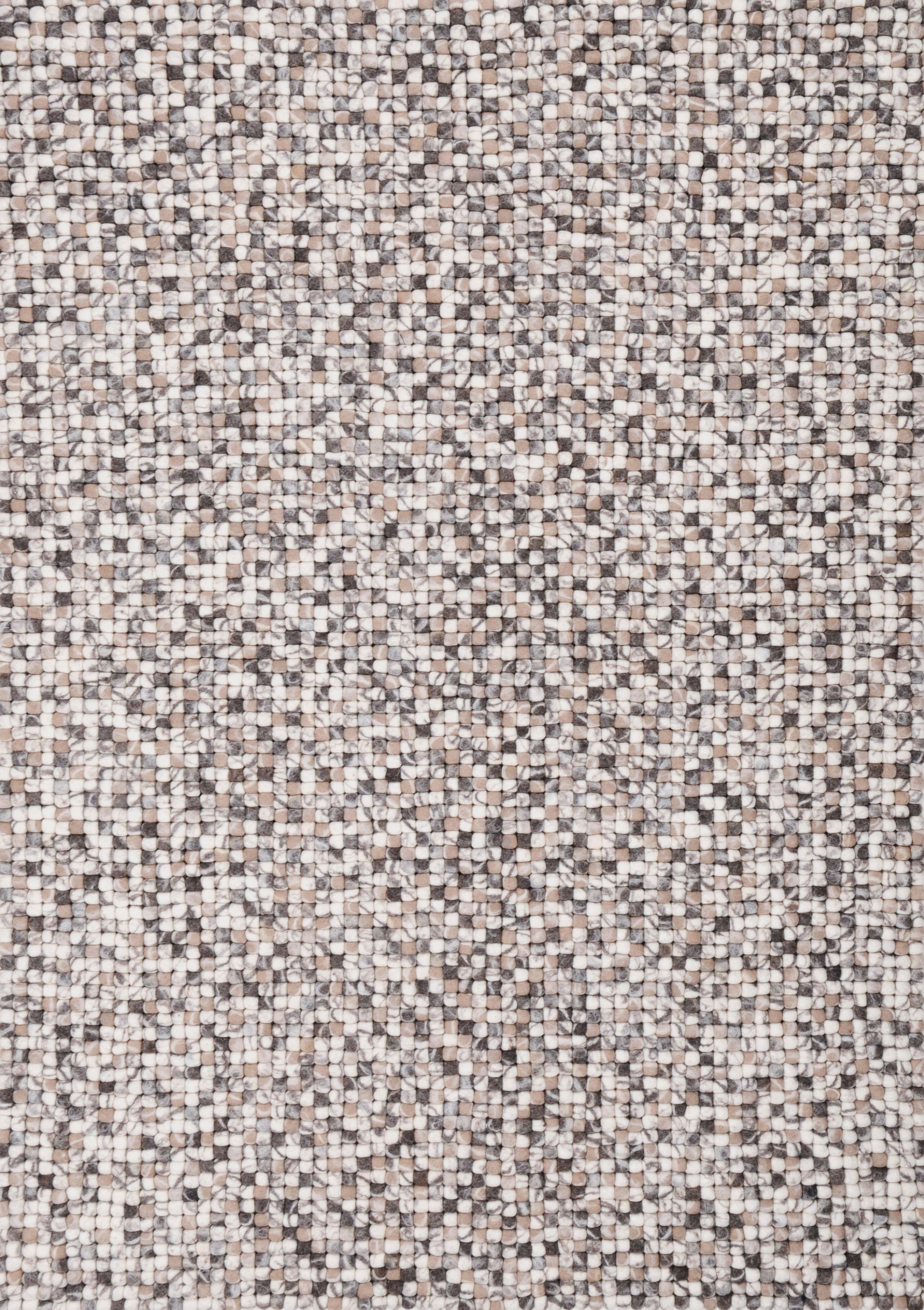 THEKO Wollen kleed Felty 2.2 Viltbolletjes-vloerkleed, zuivere wol, met de hand gemaakt
