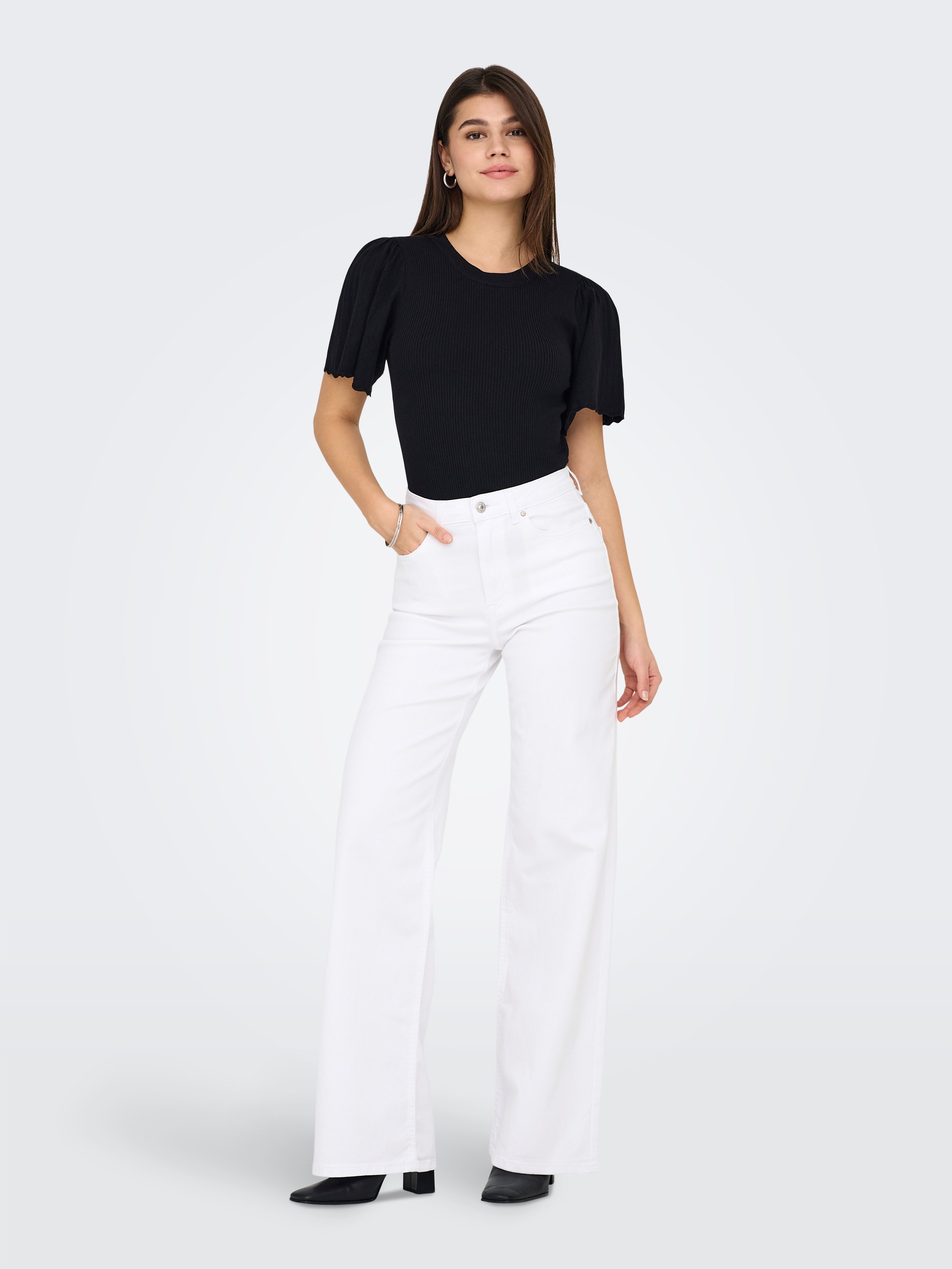 Only Wijde jeans ONLMADISON BLUSH HW WIDE DNM CRO NOOS