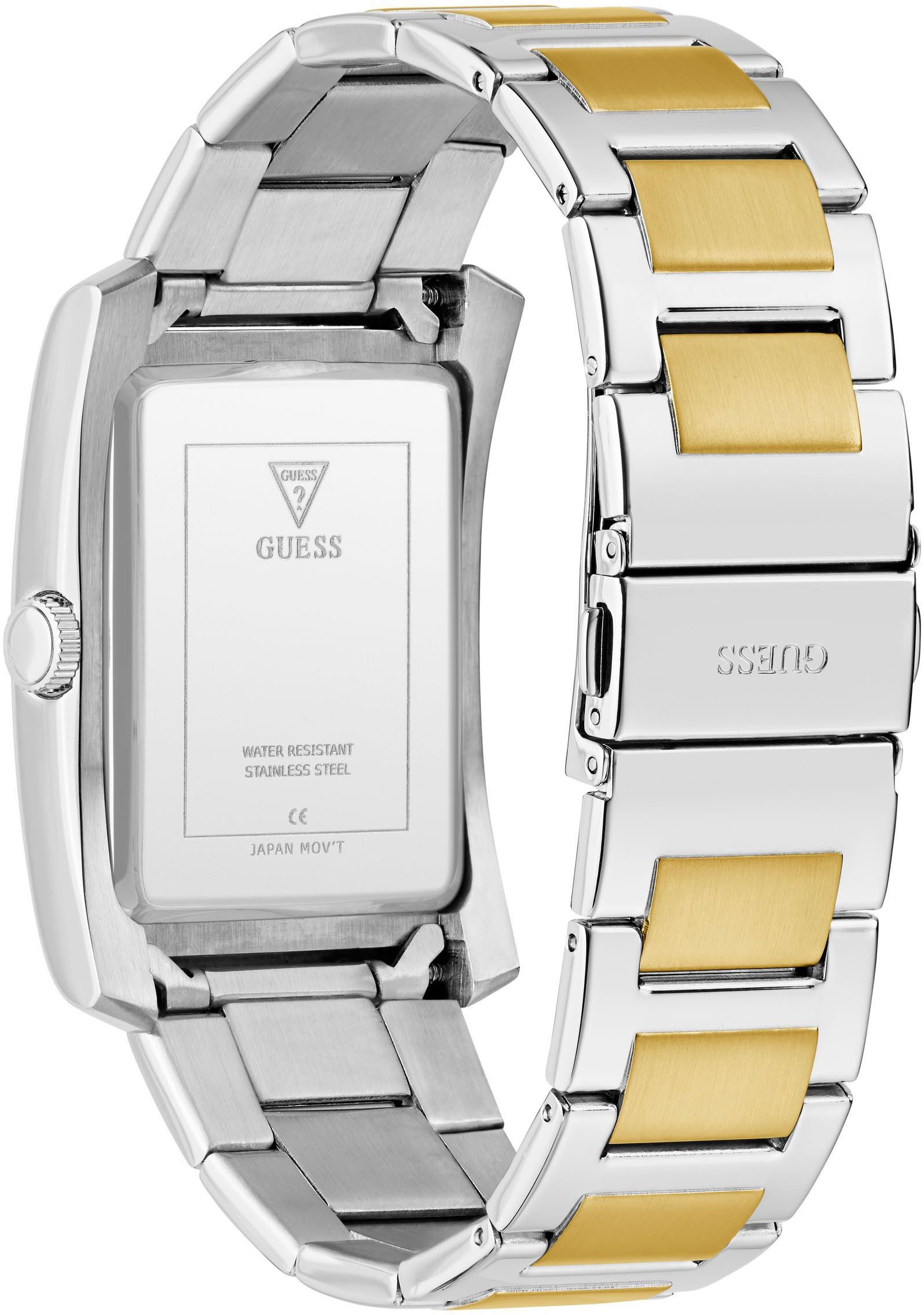 Guess Kwartshorloge CLYDE Horloge, herenhorloge, stalen armband