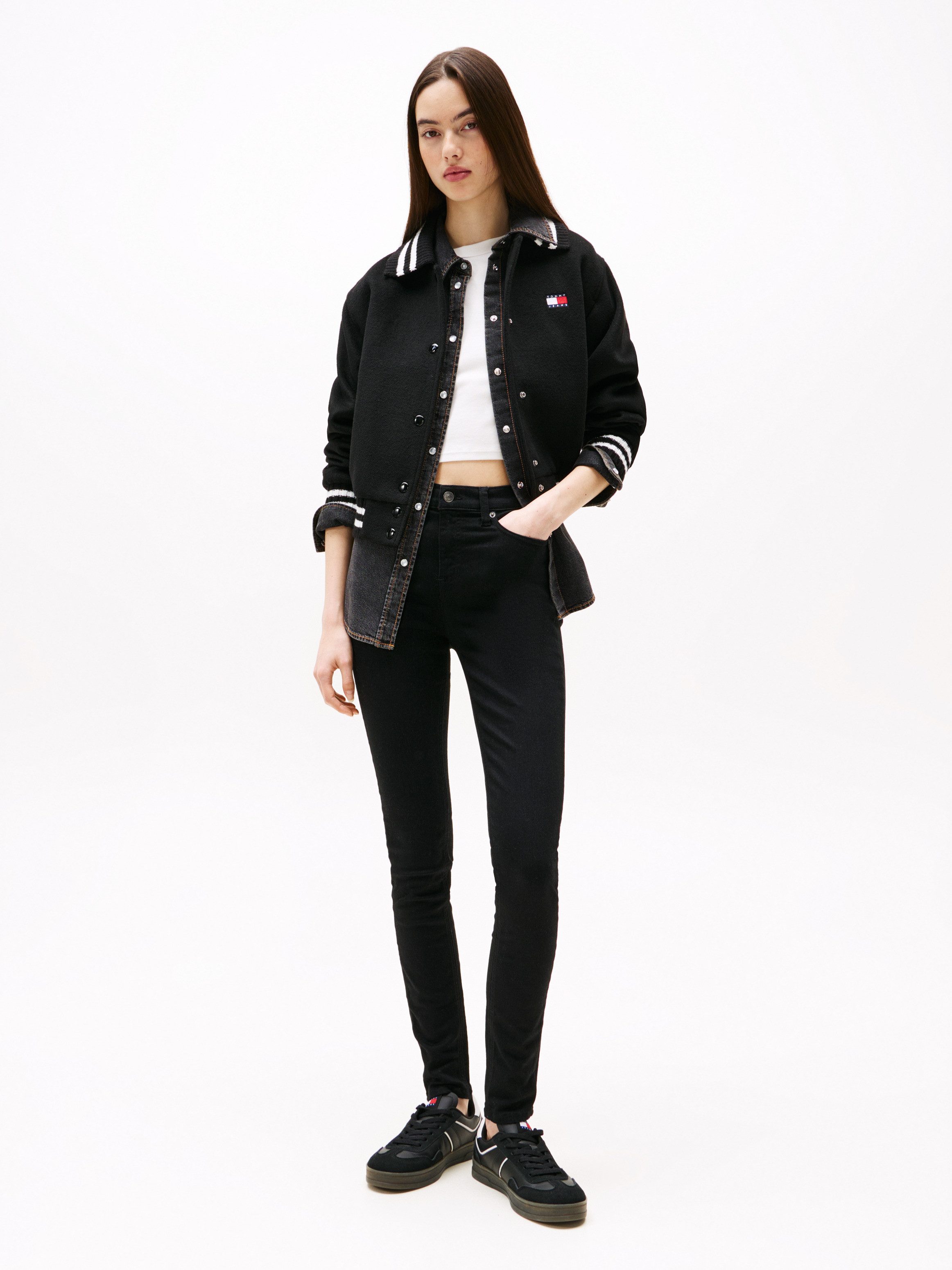 TOMMY JEANS Skinny fit jeans Nora Mid Rise Skinny Fit Röhrenjeans van katoenstretch met gemiddelde taillehoogte