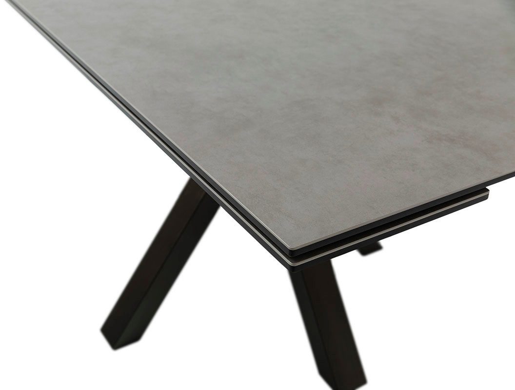 MCA furniture Eettafel PALLINI uitschuifbare tafel 90-150 cm Keramiek, metaal, lengteschuif, uittrekbaar, tafelblad 13 mm