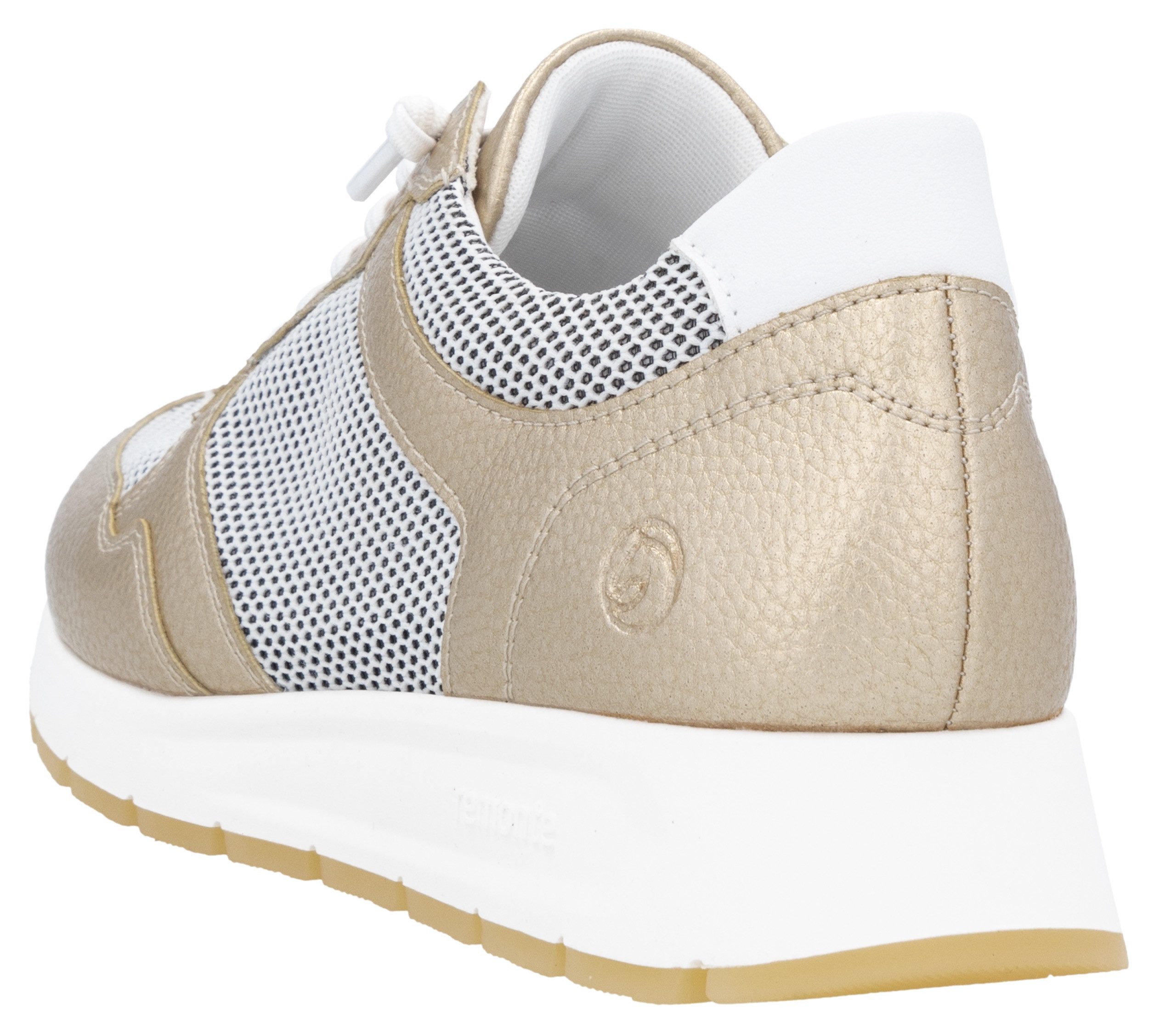 Remonte Slip-on sneakers Elisabeth Hurley-Collection , vrijetijdsschoen, lage schoen, veterschoen met schachtpadding