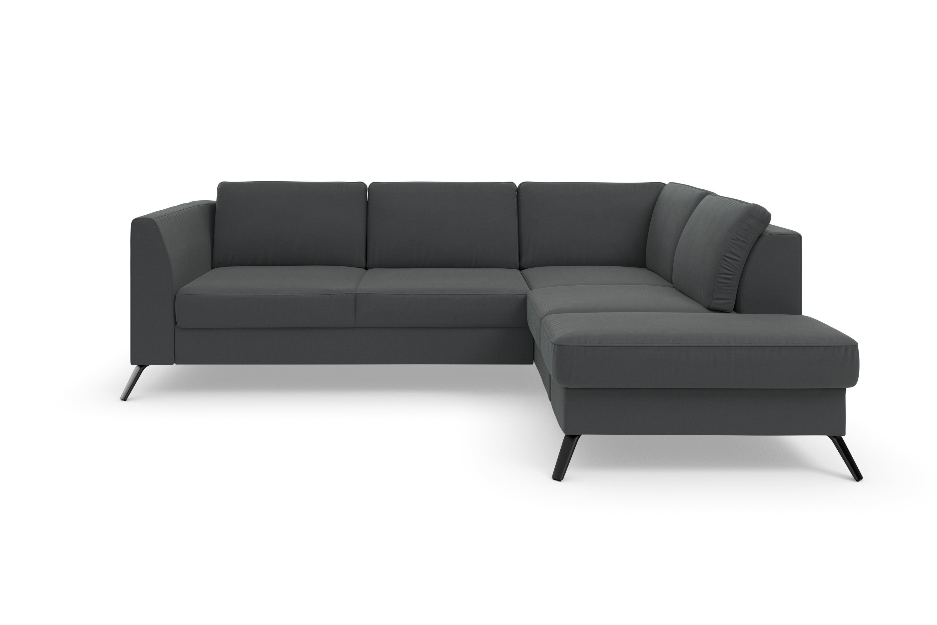 sit&more Hoekbank Olsen L-vorm inclusief zitdiepteverstelling, naar keuze met slaapfunctie, 15 cm hoog