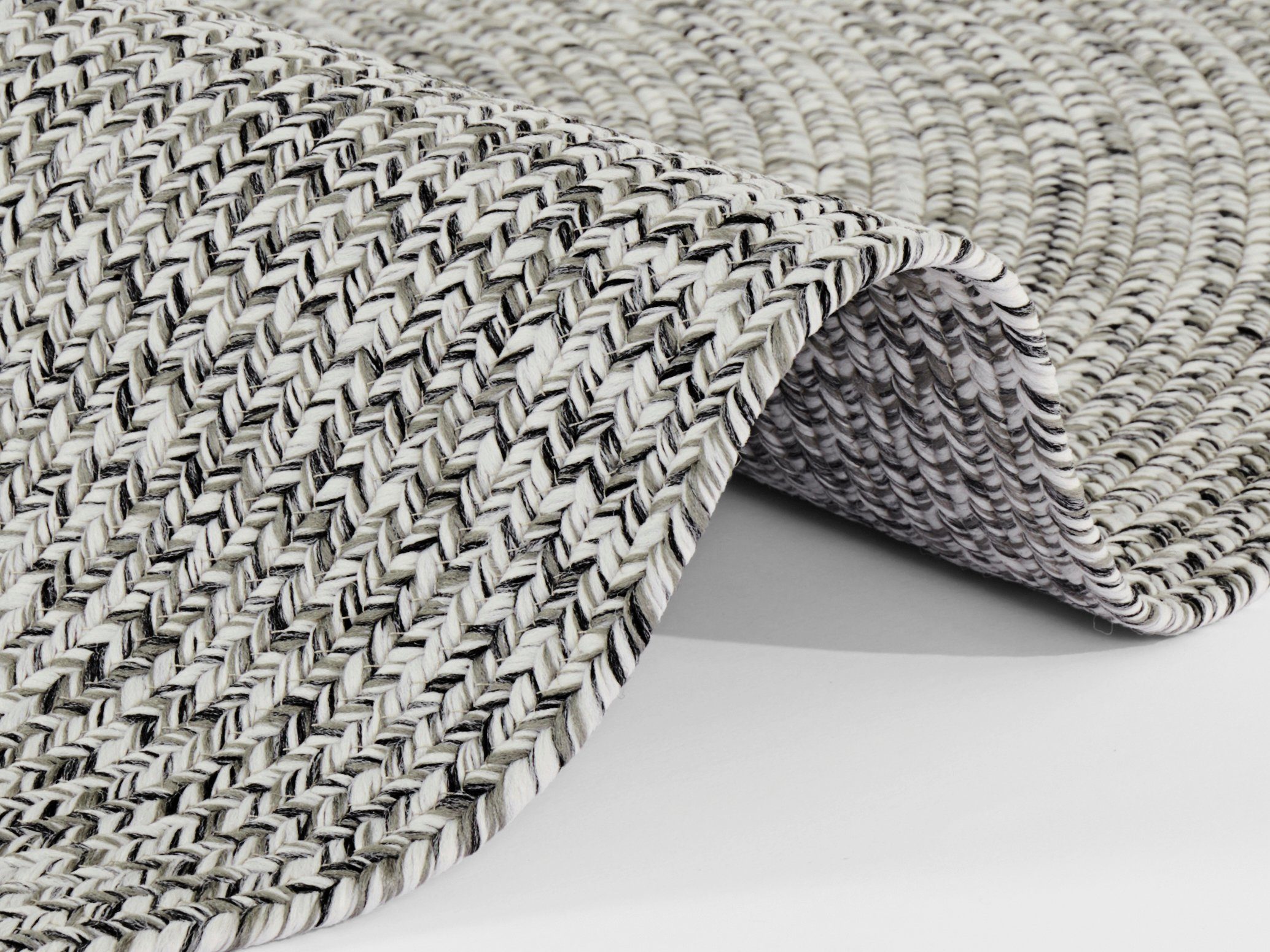NORTHRUGS Vloerkleed Trenzado In- & Outdoor, Handmade-Look, Geweven, Weerbestendig, Balkon, Woonkamer