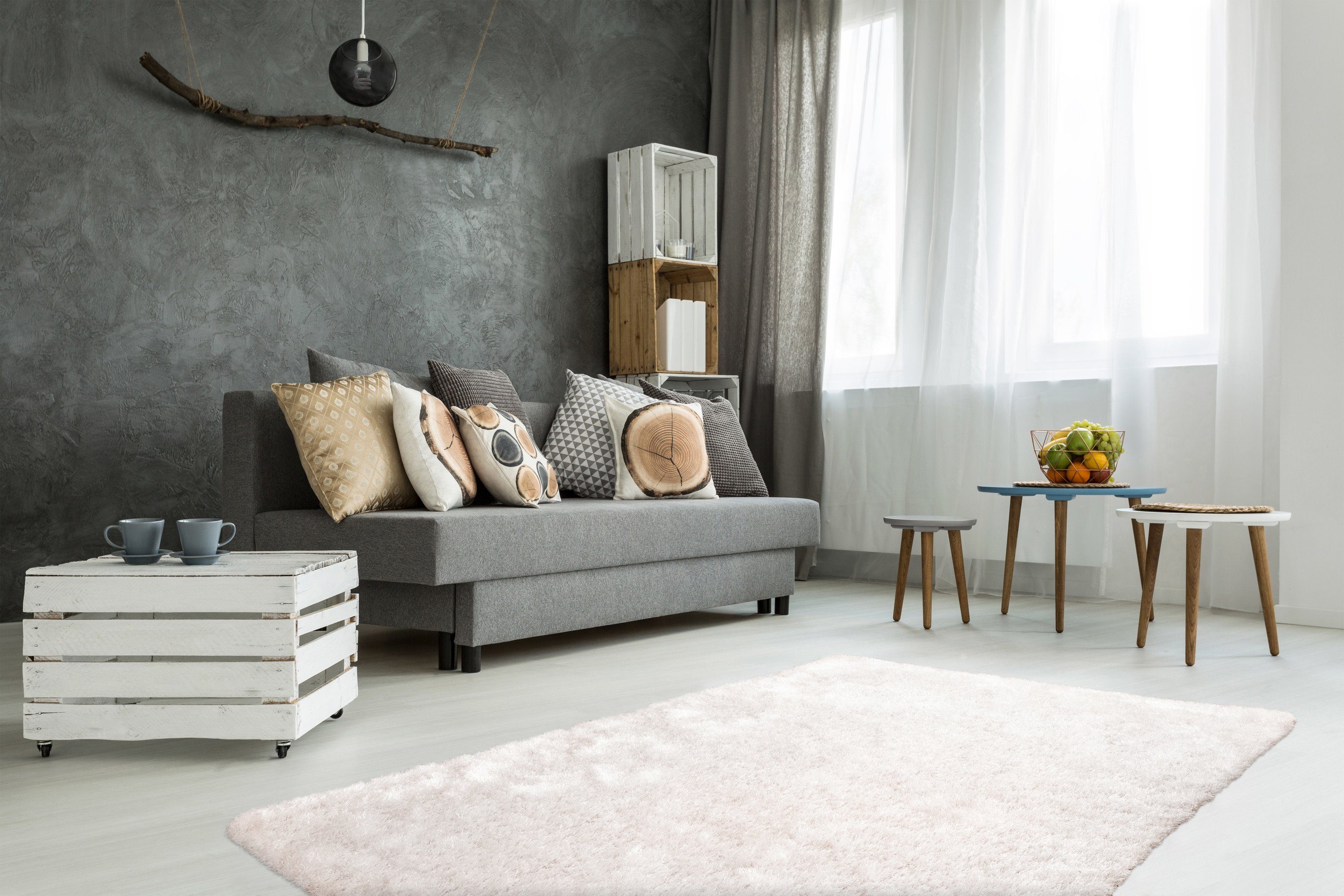 Kayoom Hoogpolig vloerkleed Diamond 700 zachte microvezel, lange pool, shaggy, mêlee, woonkamer