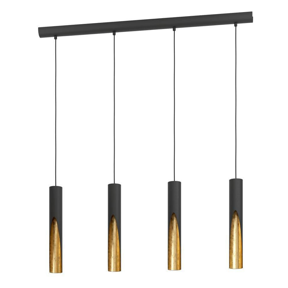 EGLO Hanglamp BARBOTTO Hanglamp, metaal in zwart en goud, hanglamp, GU10 lichtbron (1 stuk)
