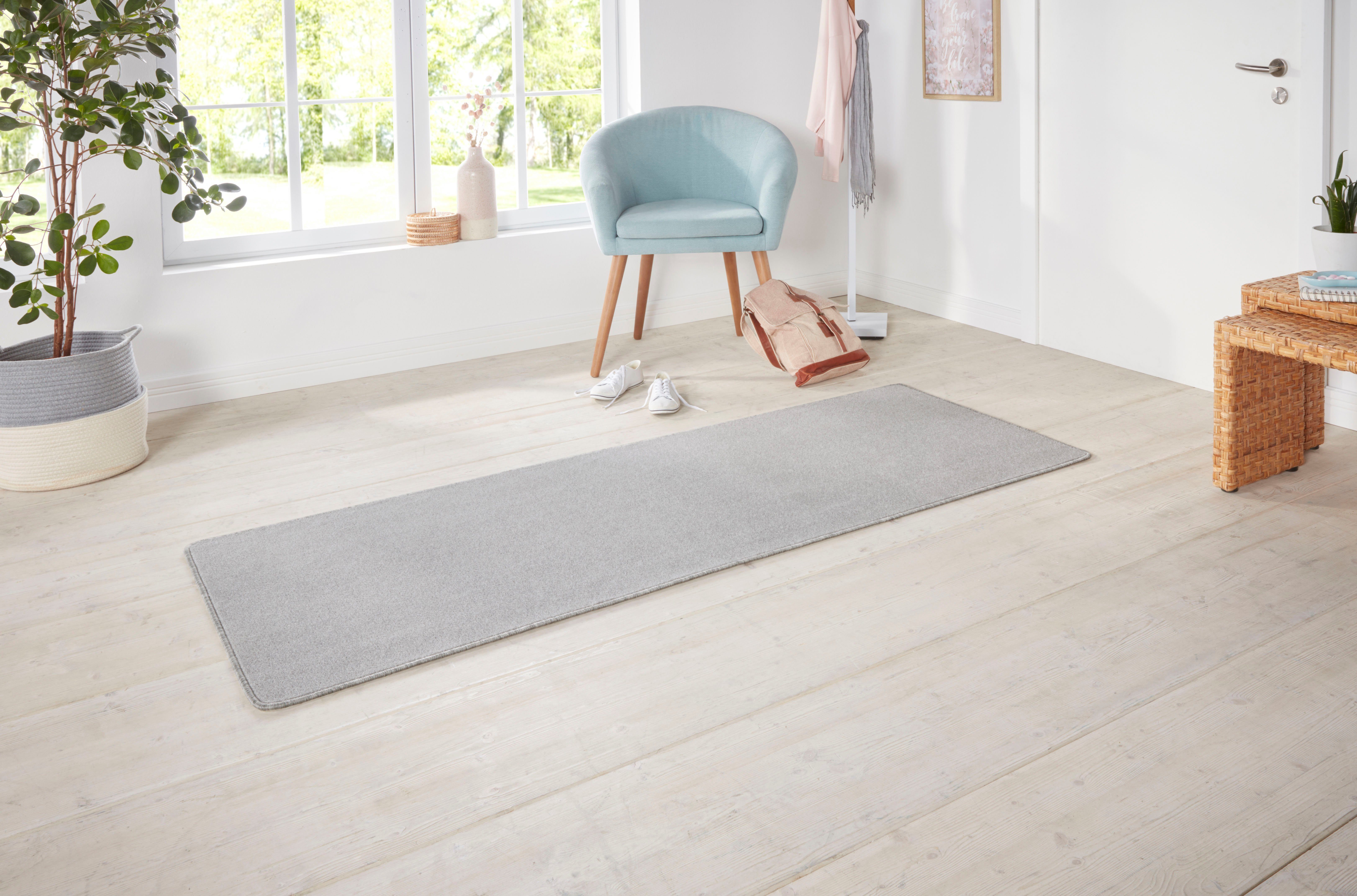 HANSE Home Vloerkleed Shashi Kortpolig, effen kleuren, loper, zacht, eetkamer, kinderkamer, gang