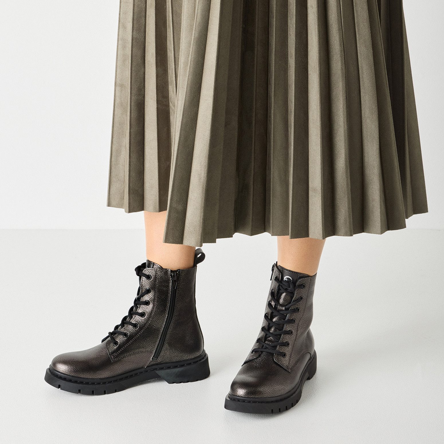 Tamaris Veterschoenen , herfstlaarzen, veterlaarsjes met praktische aantreklus