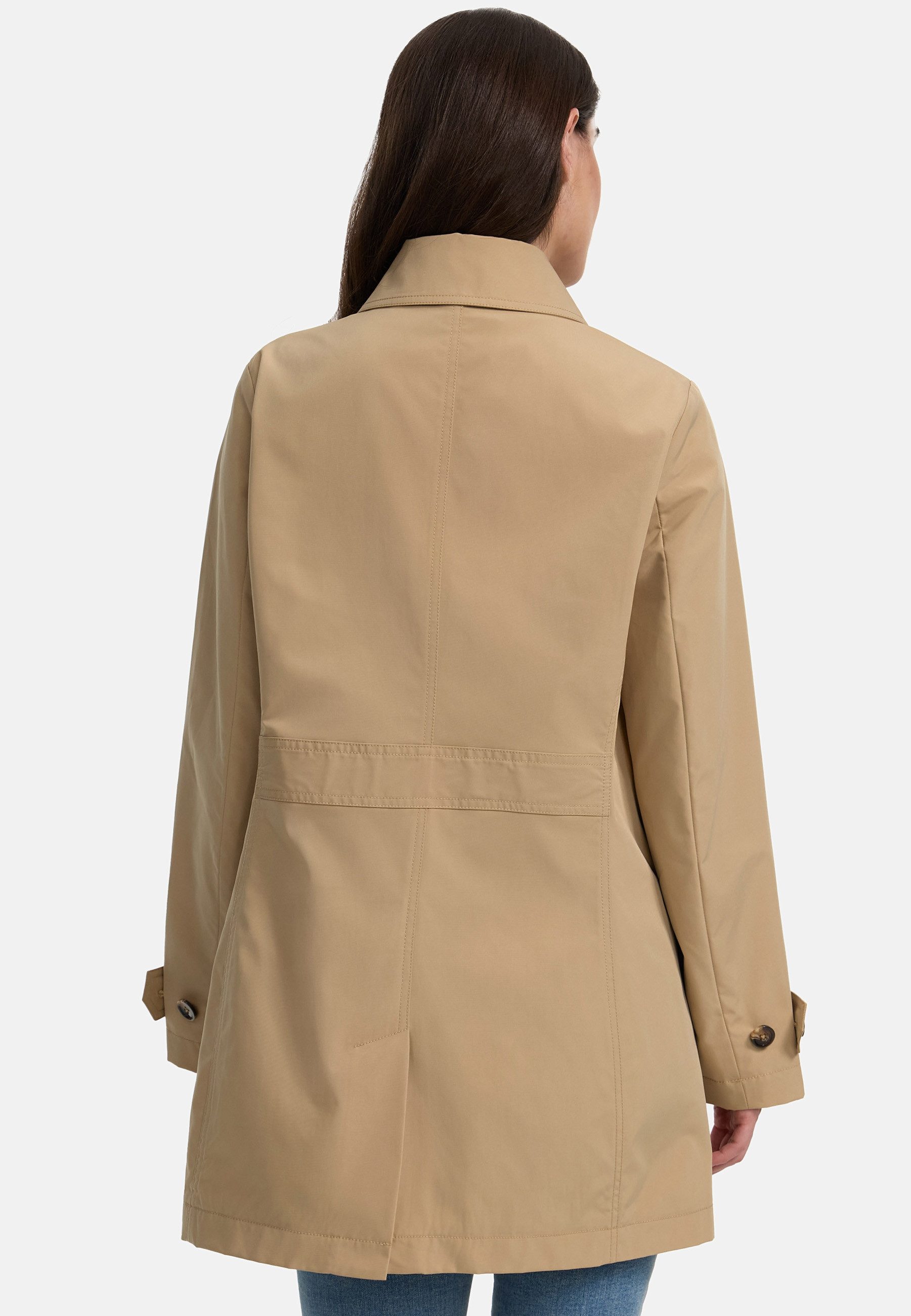 MANISA Trenchcoat met dubbel verwerkt schouderstuk