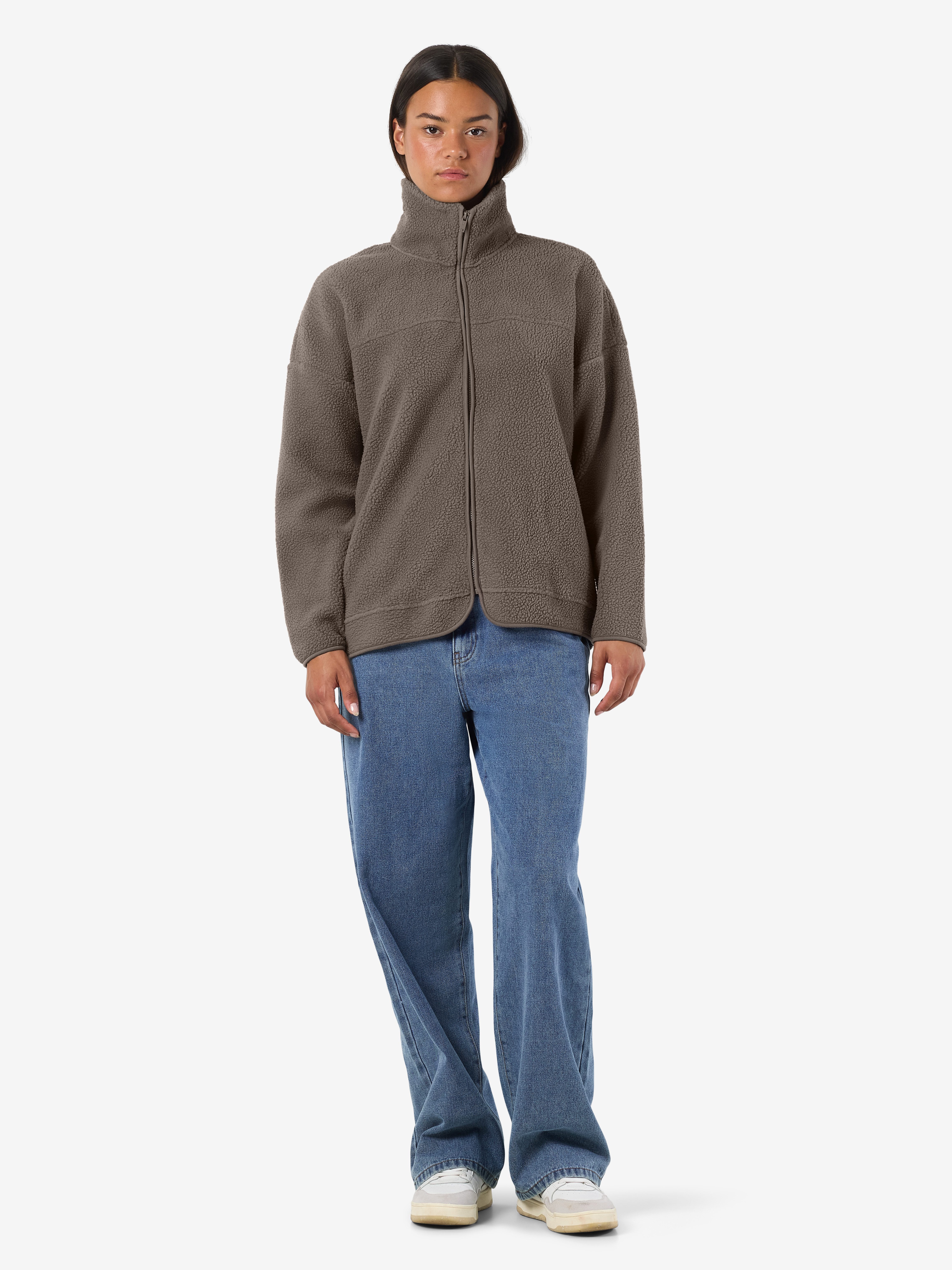 Noisy may Fleecejack NMCOZY L/S ZIP SWEATER JRS NOOS