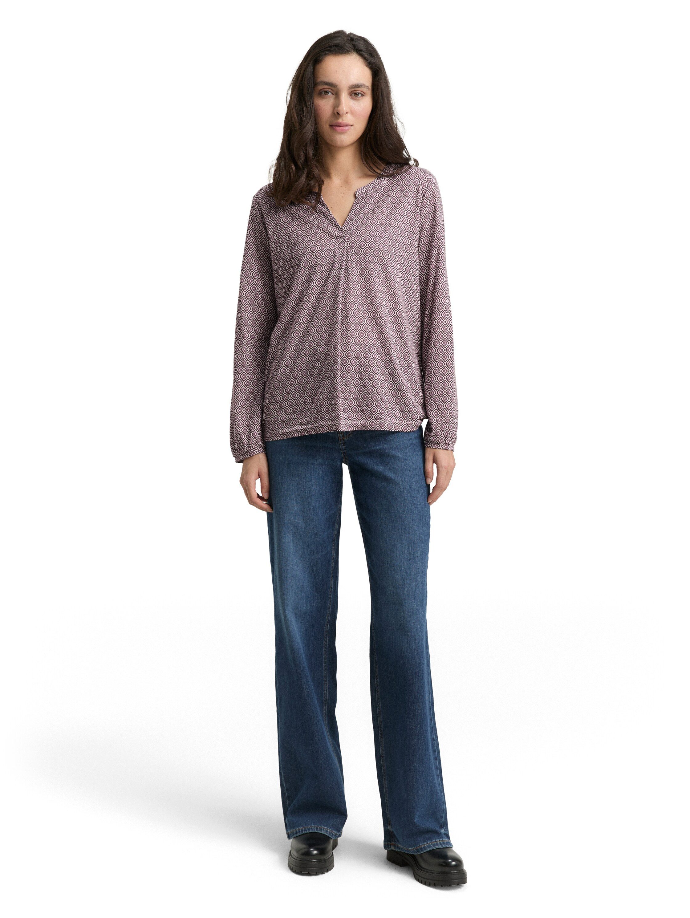 Tom Tailor Blouse met lange mouwen met grafisch patroon