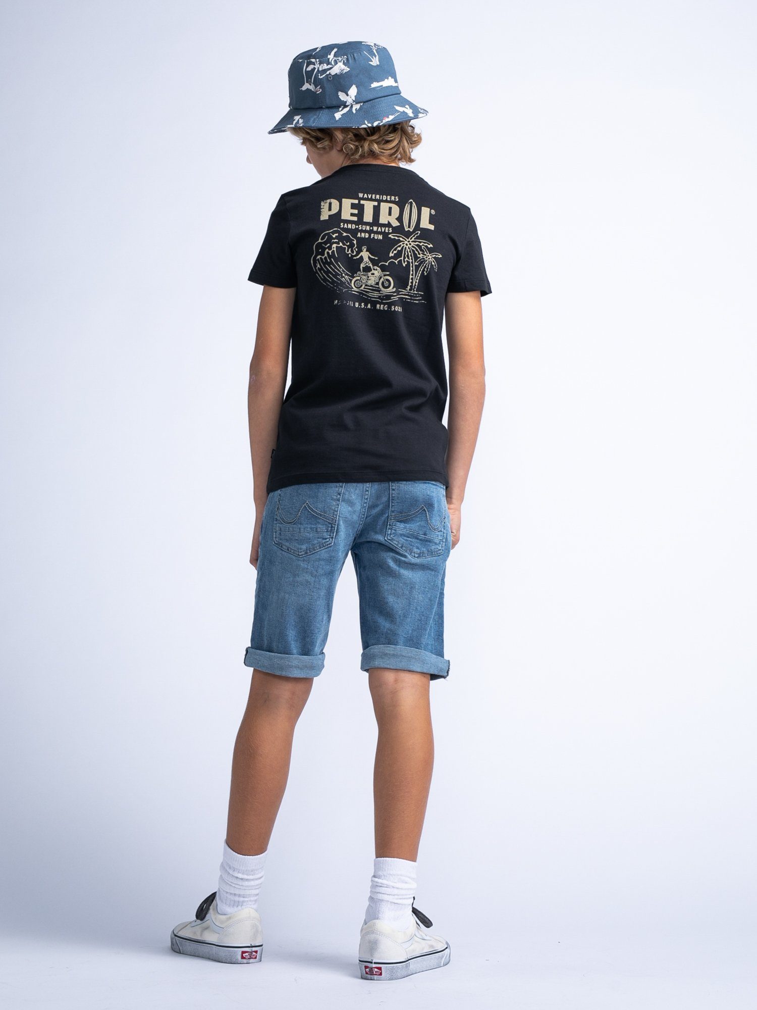 Petrol Industries Jeansshort met stretch, voor jongens