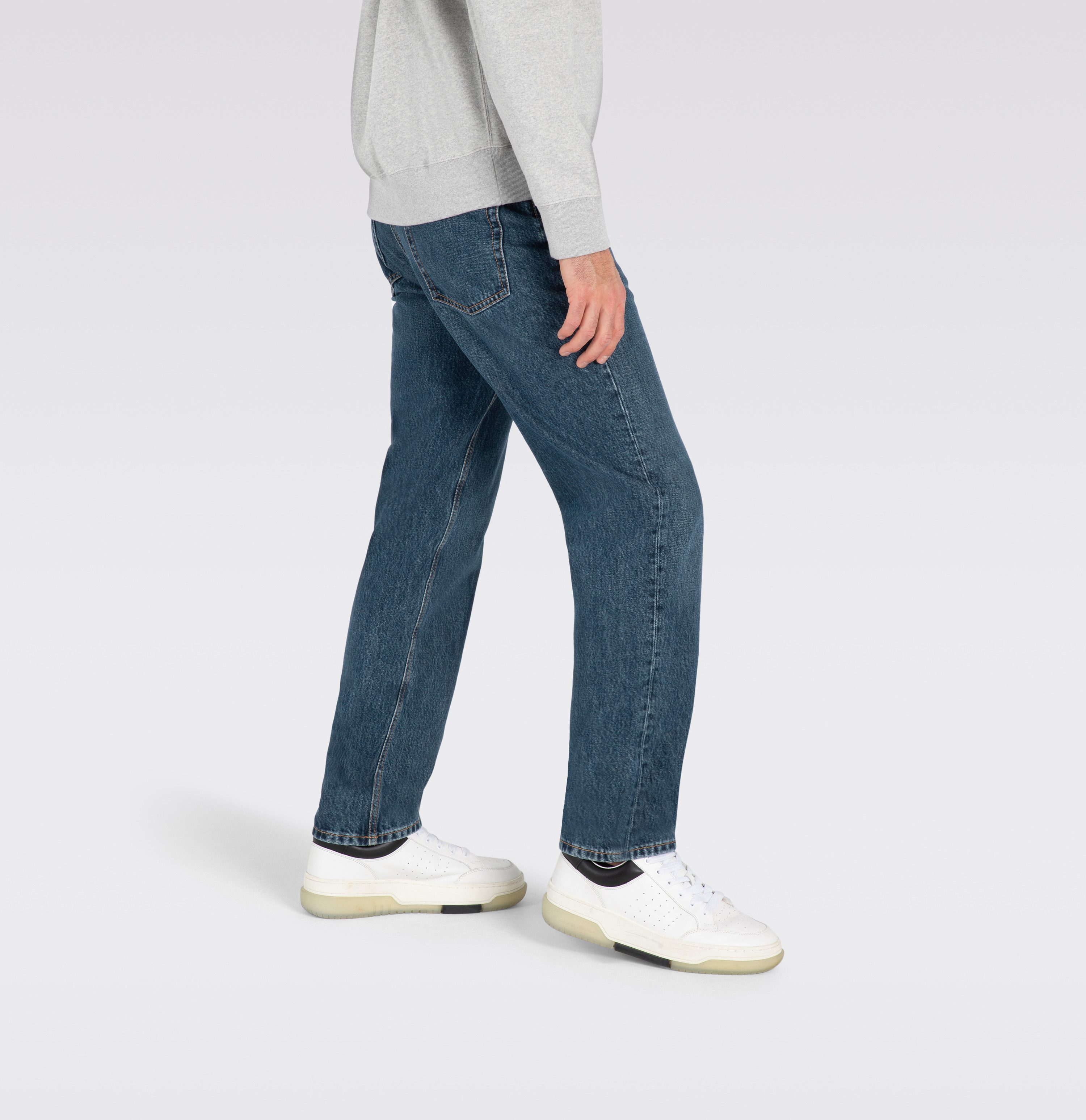 MAC 5-pocket jeans Rick met contrasterende stiksels