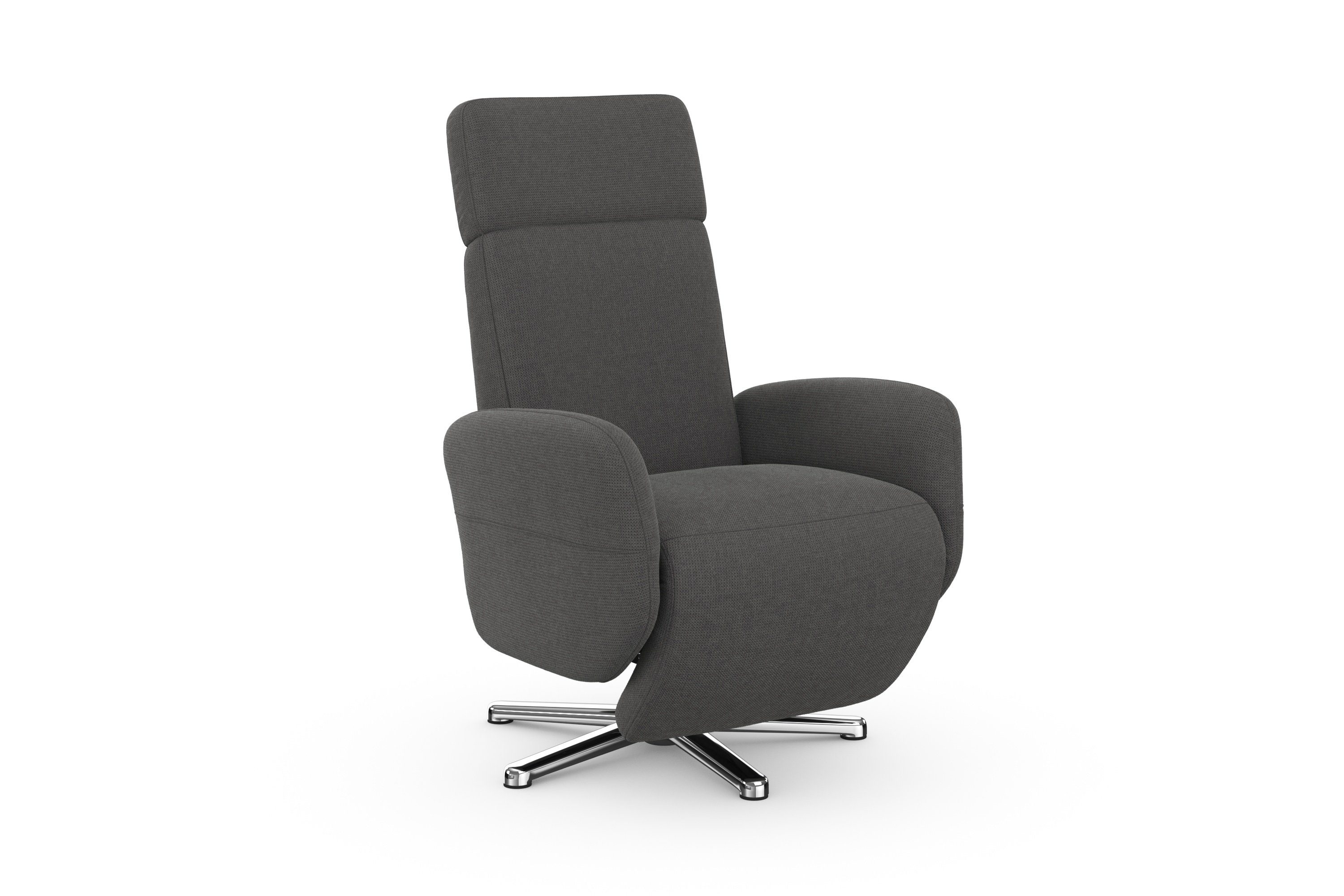 sit&more Relaxfauteuil Grenoble, incl. hoofdsteunverstelling en bekabelde afstandsbediening