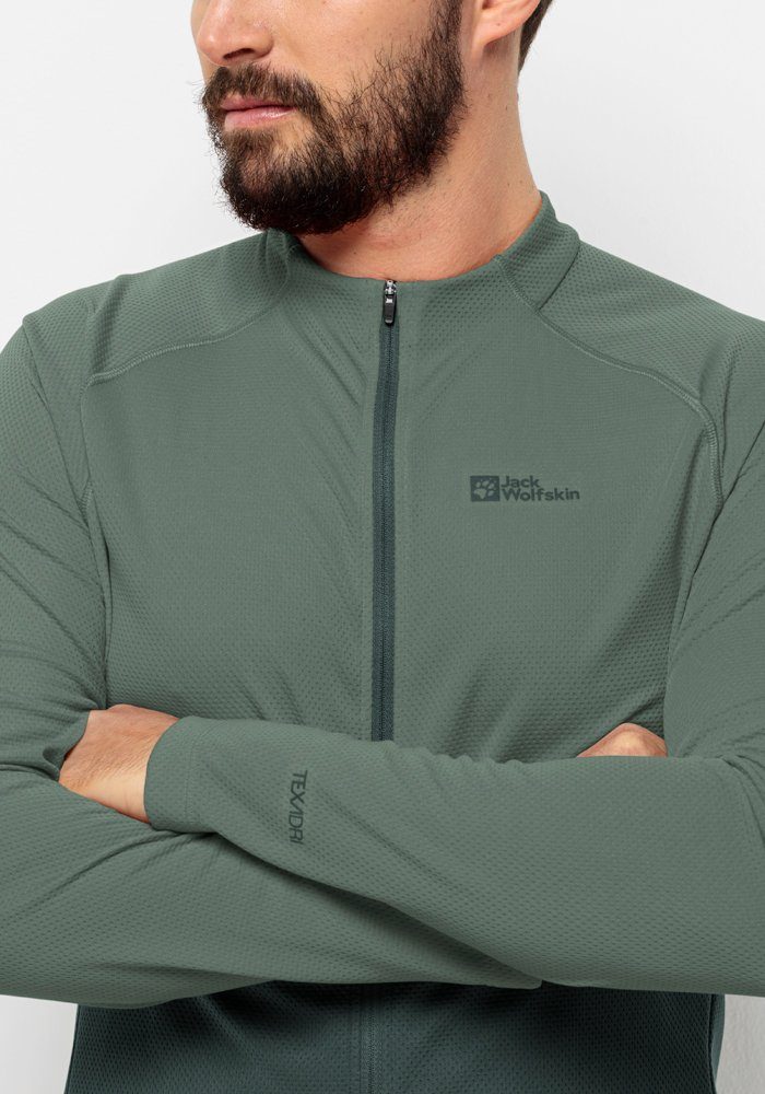 Jack Wolfskin Fietsjack MOROBBIA FZ L/S M