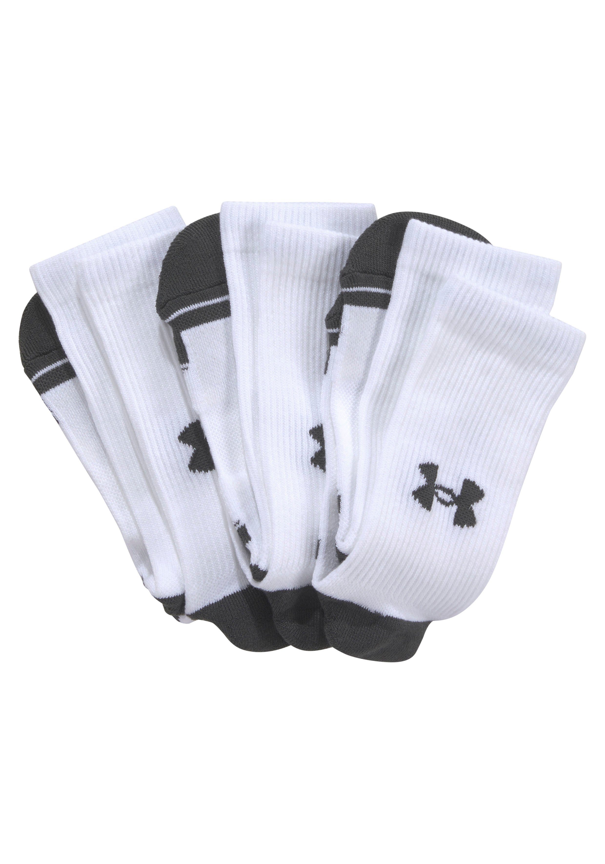 Under Armour® Tennissokken Unisex UA Performance Tech-Crew-Sokken in 3-Pack (3 paar)