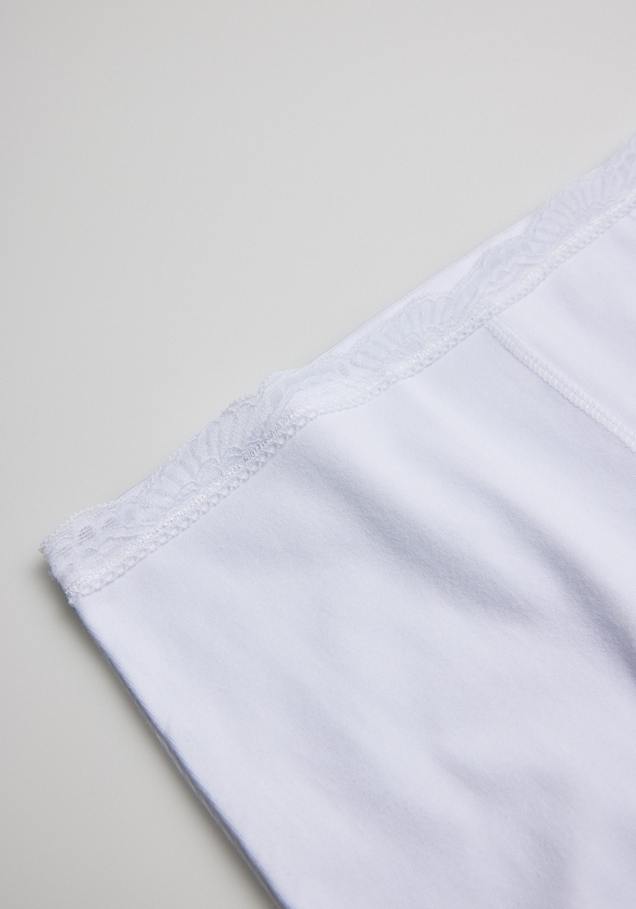 YSABEL MORA Lange onderbroek BASIC COLLECTION COTTON WITH LACE aangename zachtheid en pasvorm tegen wrijving (Set van 3)