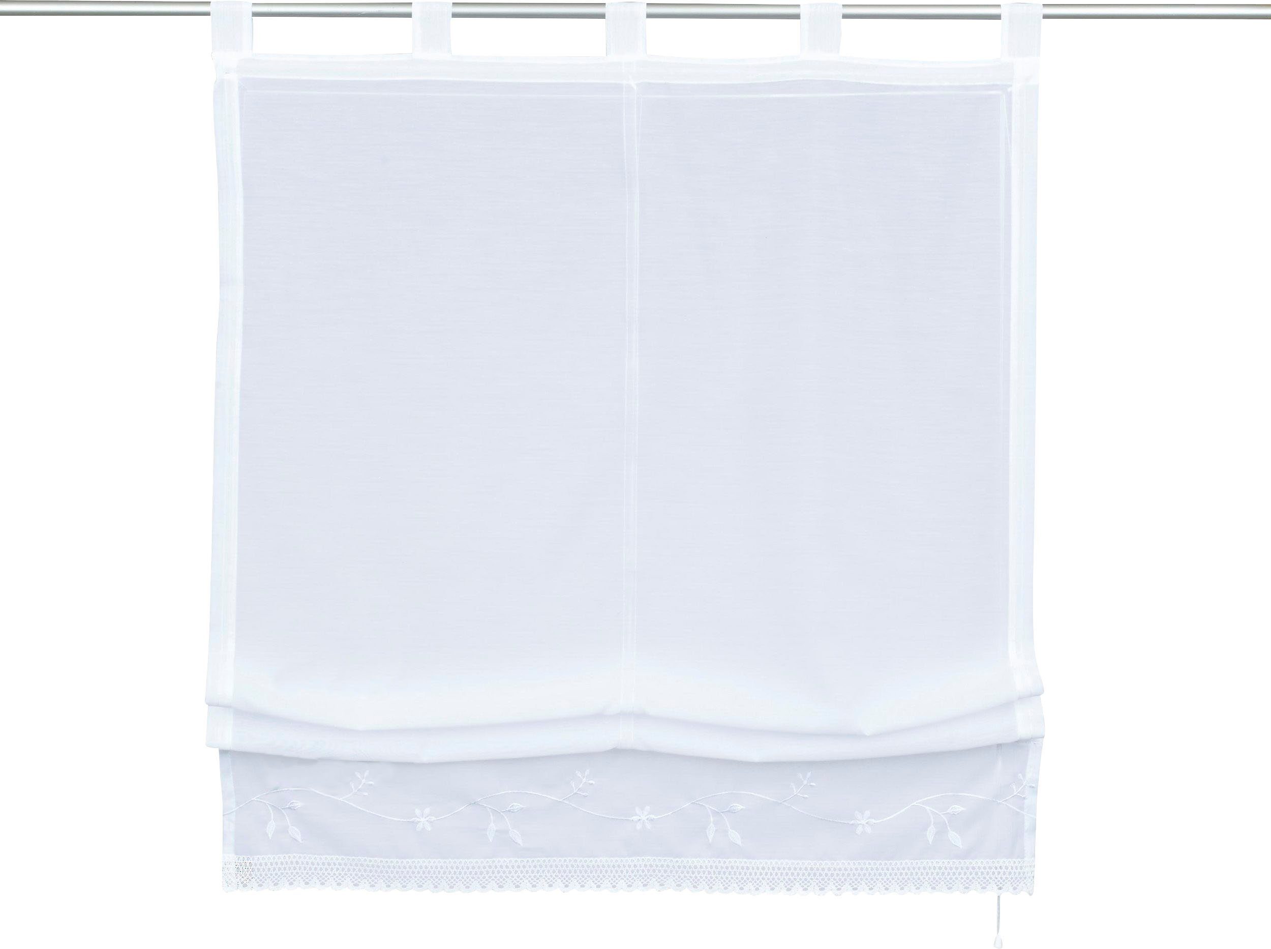 my home Romeins rolgordijn IDAHO Transparant, voile, polyester (1 stuk)