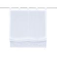 my home vouwgordijn idaho transparant, voile, polyester (1 stuk) wit