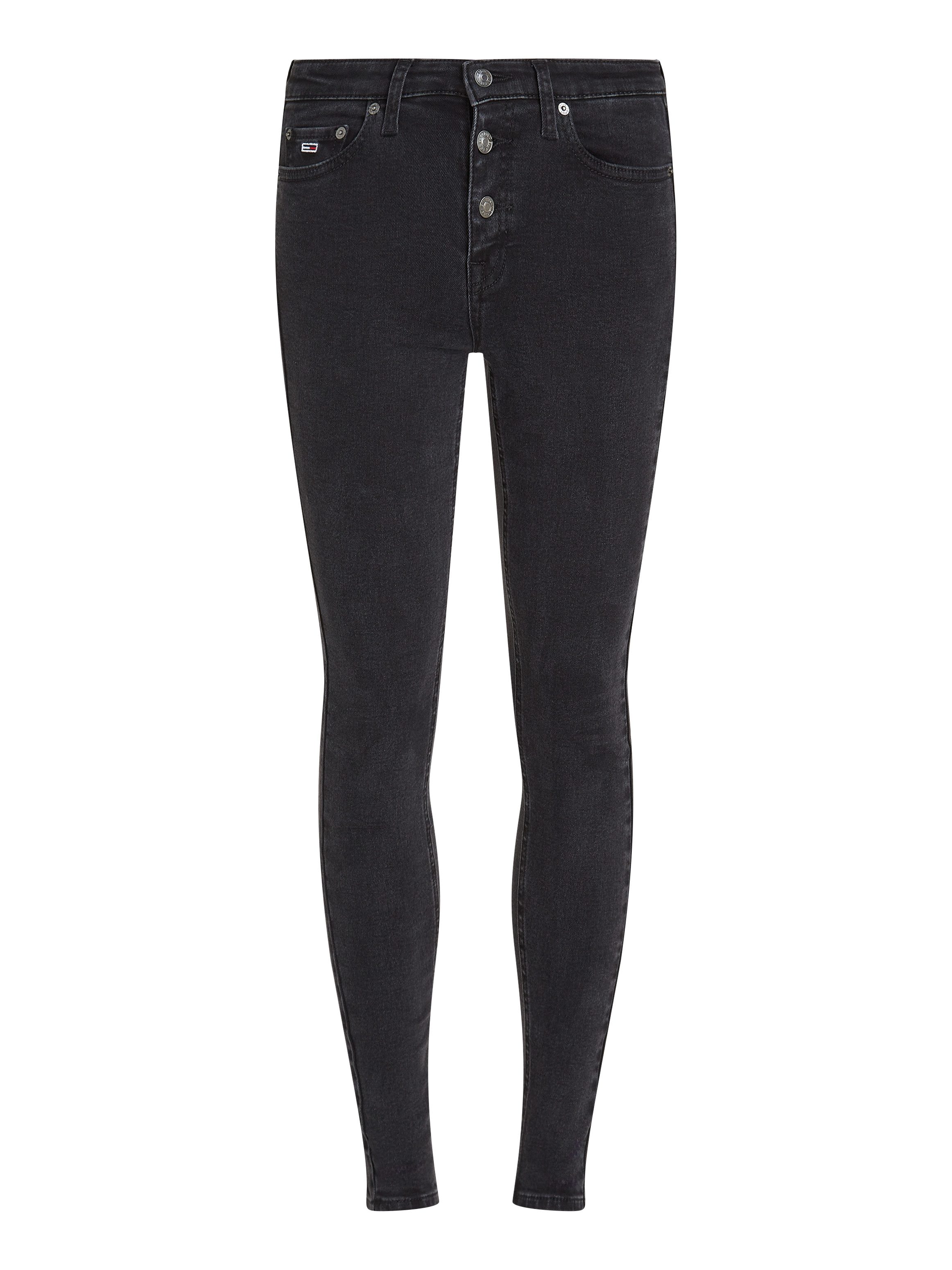 TOMMY JEANS Skinny fit jeans NORA MD SKN BF CG4282 met logo-badge en borduurwerk