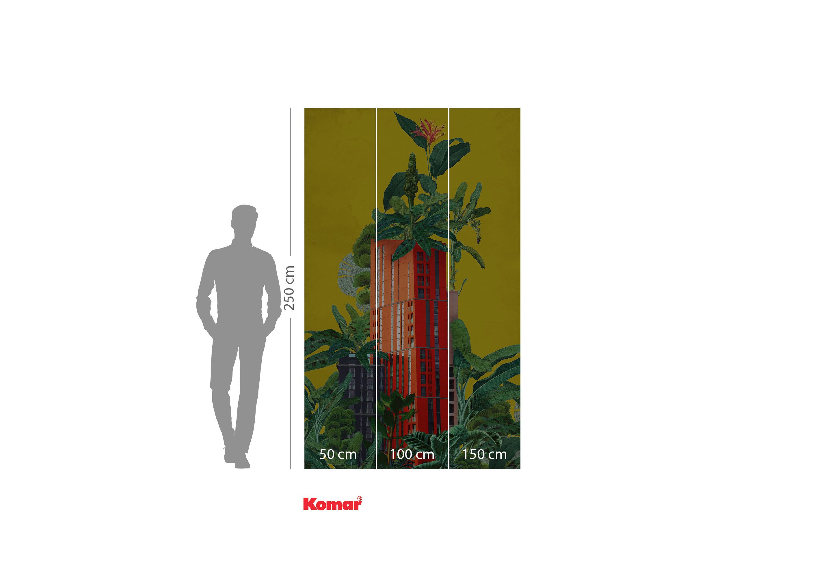 Komar Fotobehang Komar vlies fotobehang - Plant House - maat 150 x 250 cm (set)