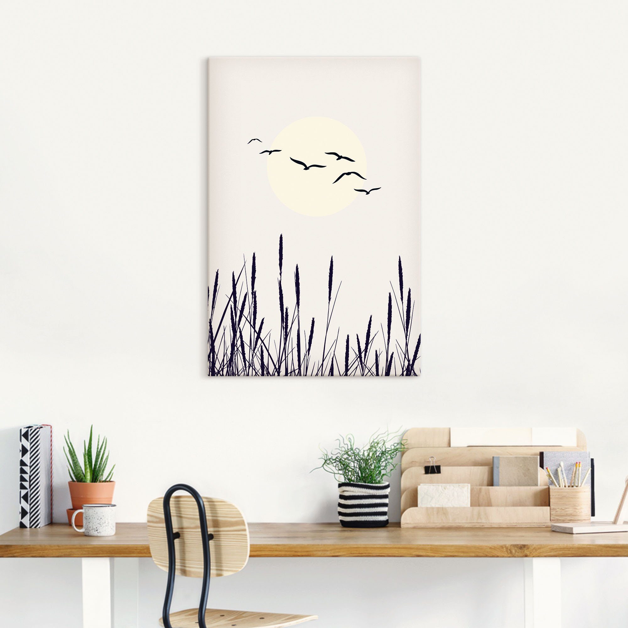 Artland Artprint Schaduw van de zon als artprint van aluminium, artprint op linnen, muursticker of poster in verschillende maten