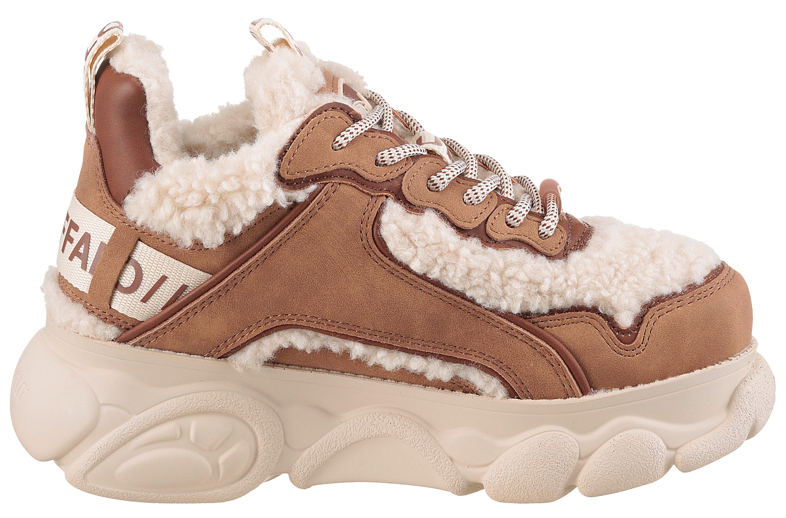 Buffalo Plateausneakers CLD CHAI WARM high top sneaker, veterschoenen, winterlaarzen met memory foam