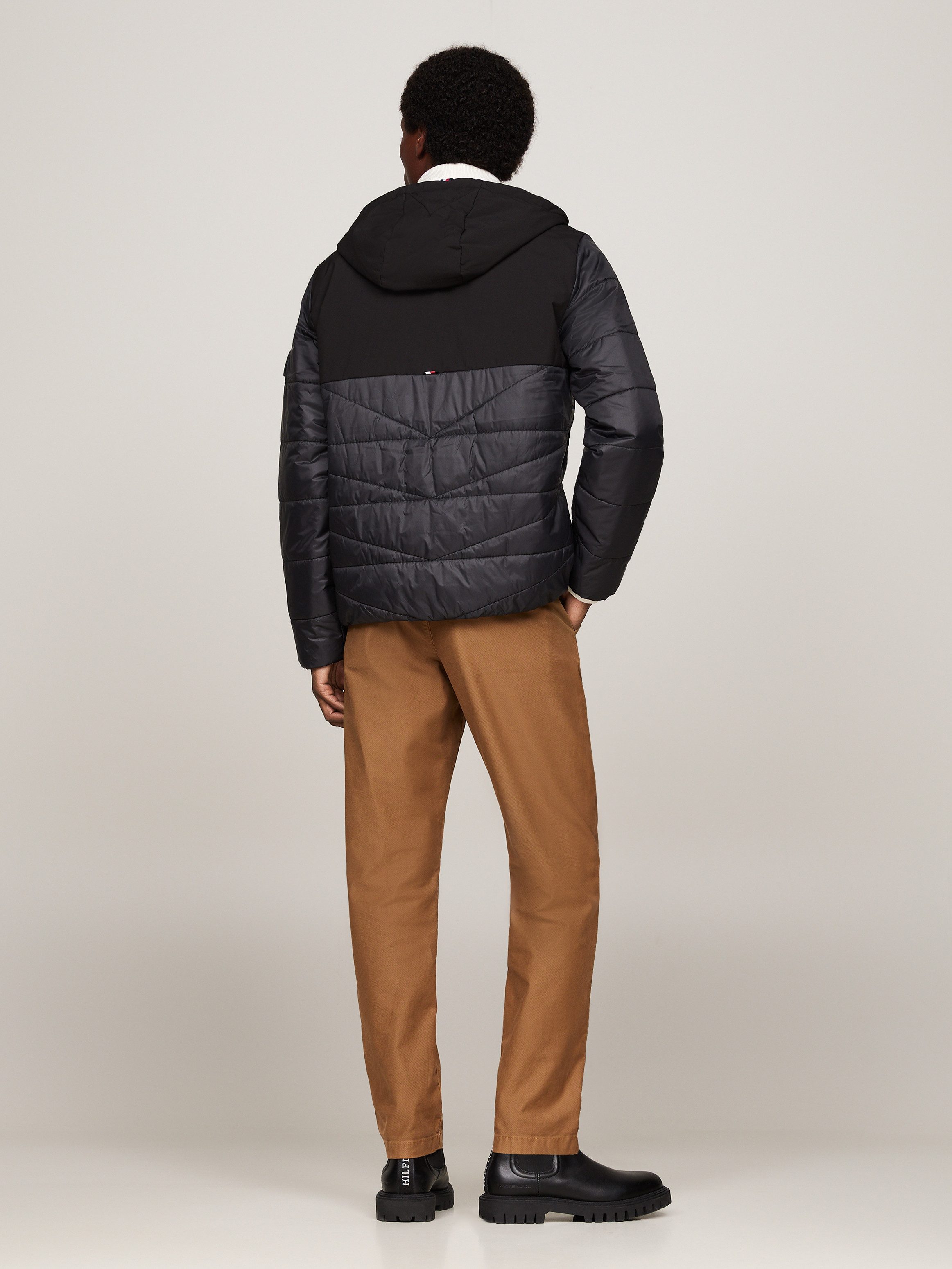Tommy Hilfiger Gewatteerde jas CL MIXED MEDIA HOODED JACKET