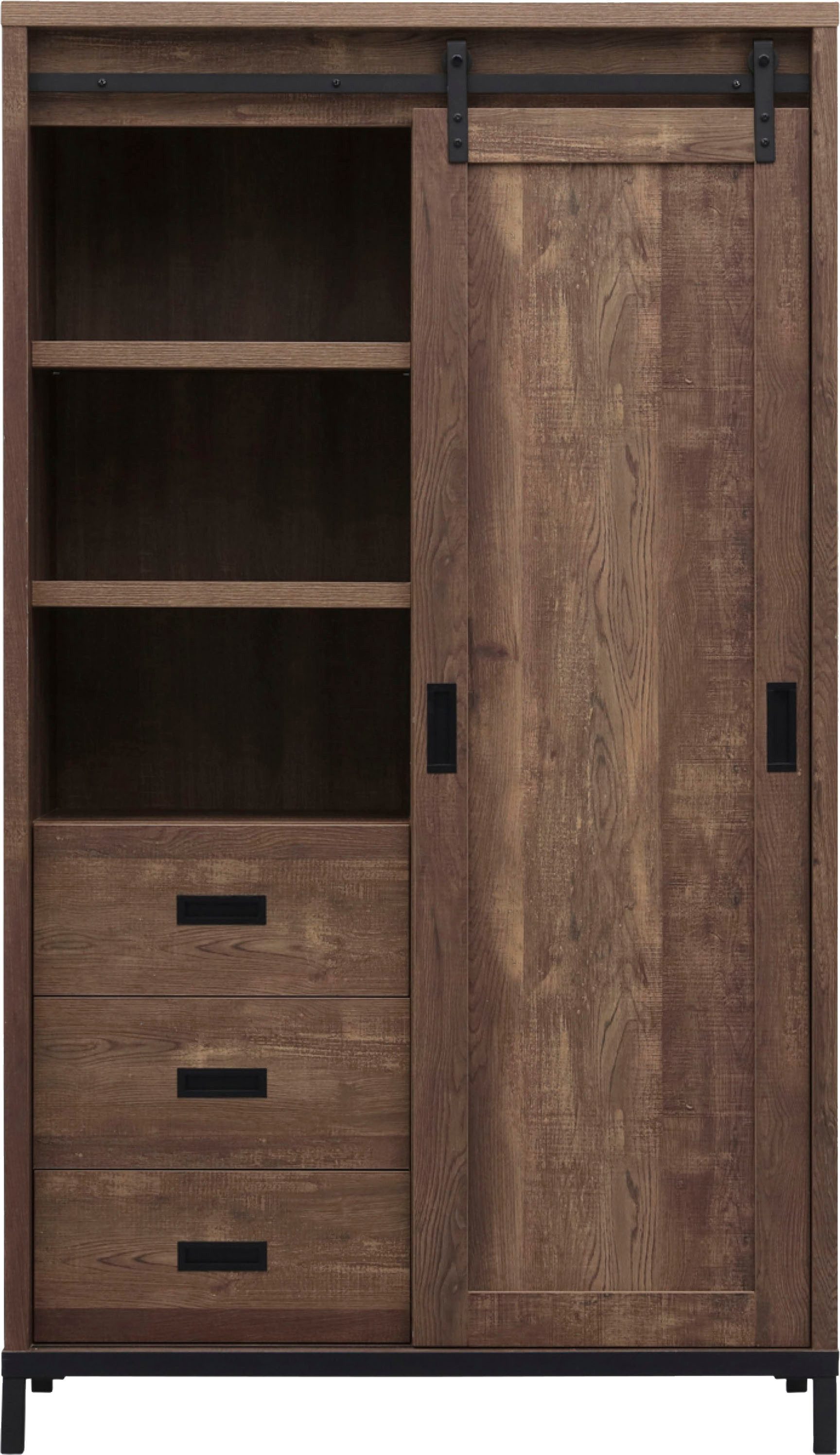 OMG Design Multifunctionele kast Stanley woonkamer kast met schuifdeur, hoogte 170 cm