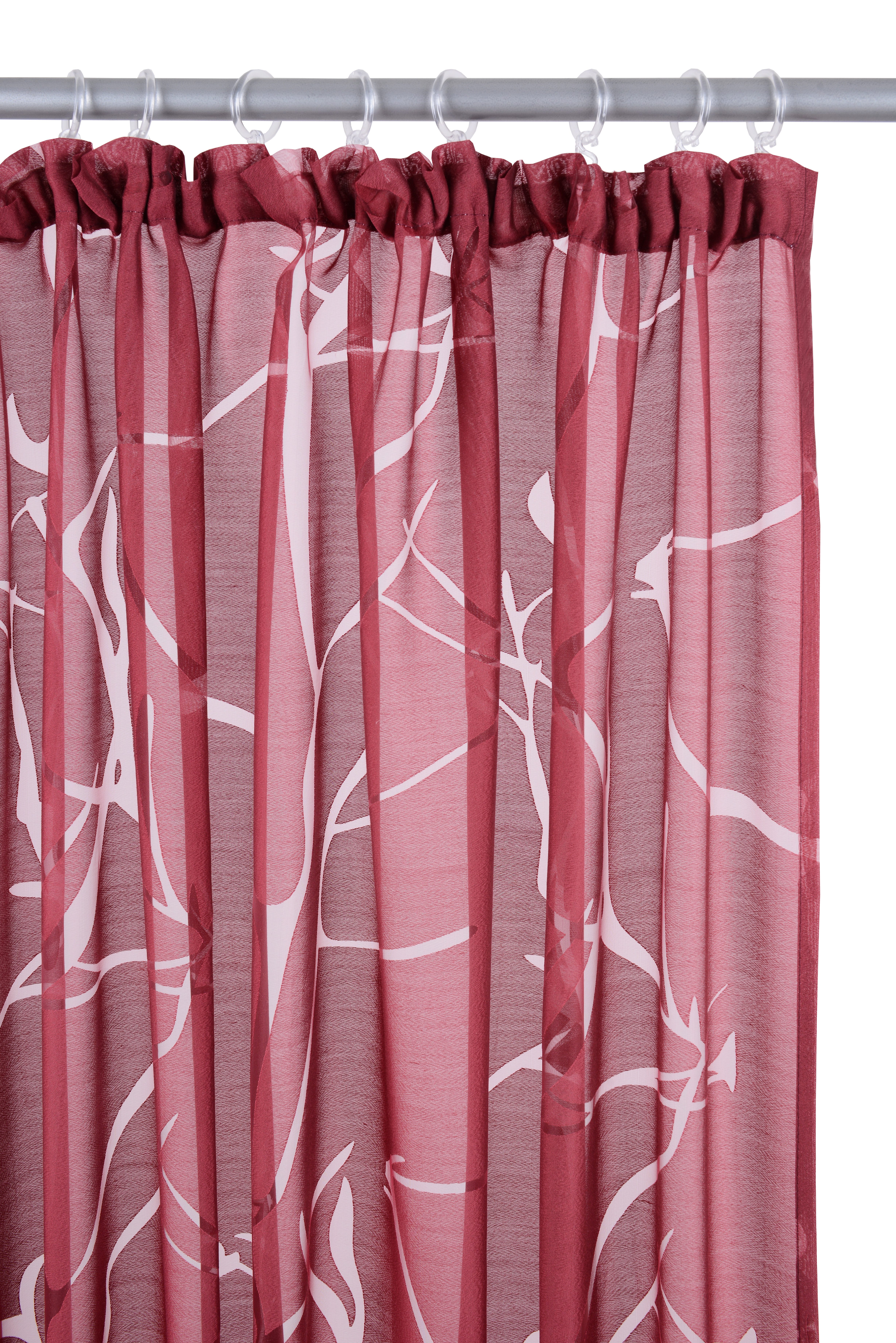 my home Gordijn ANNA Viscose, polyester, takkenmotief (1 stuk)