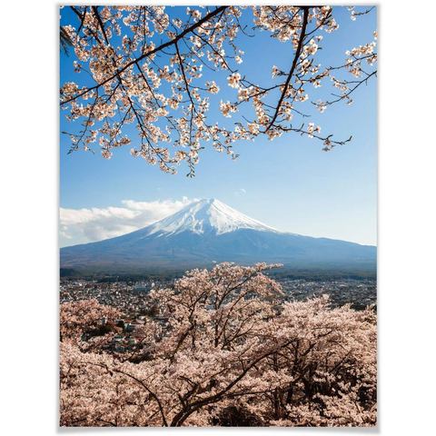 Wall-Art poster Mount Fuji Japan