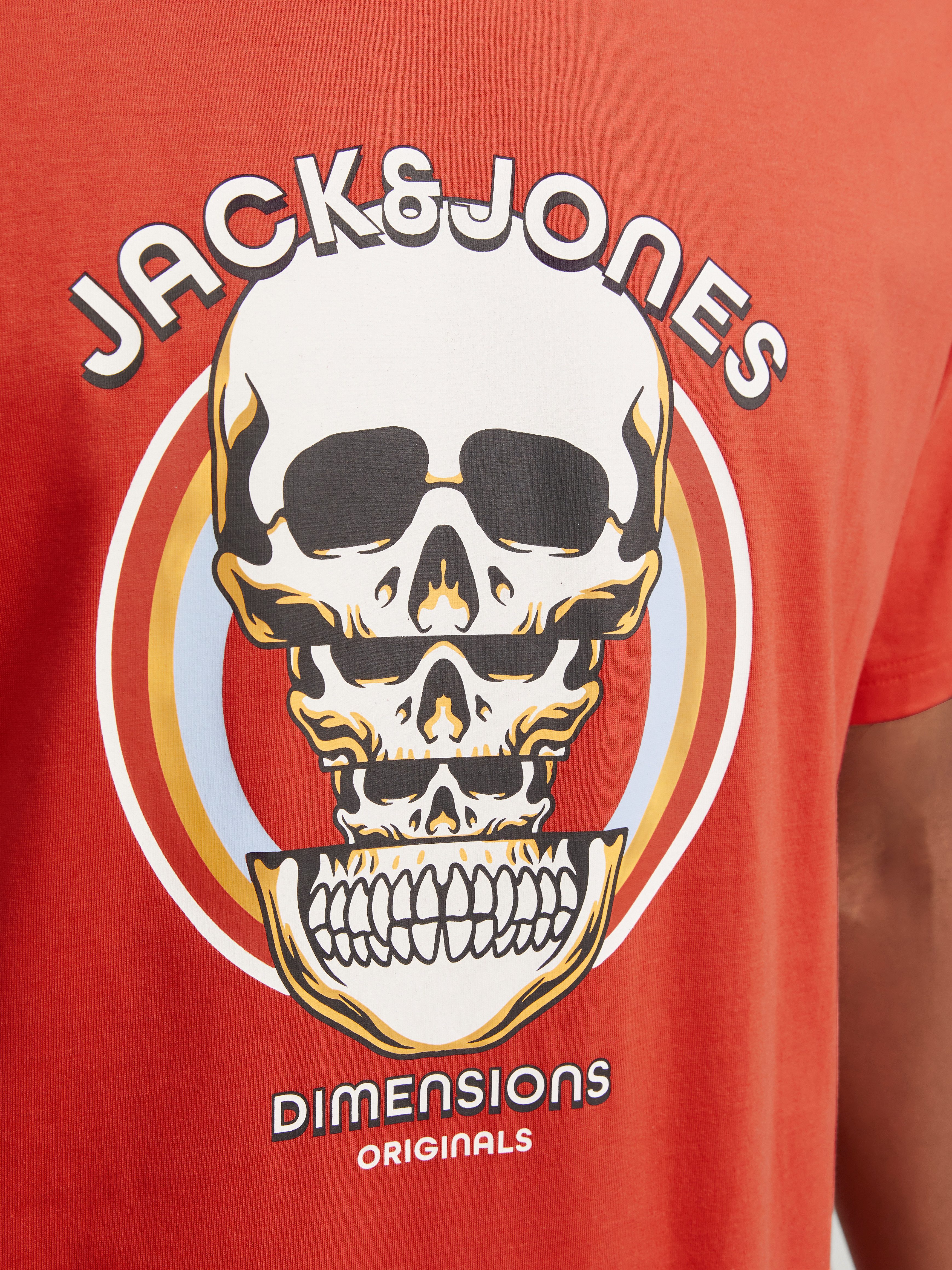 Jack & Jones T-shirt JORANATOMY SKULL TEE SS CREW NECK LN