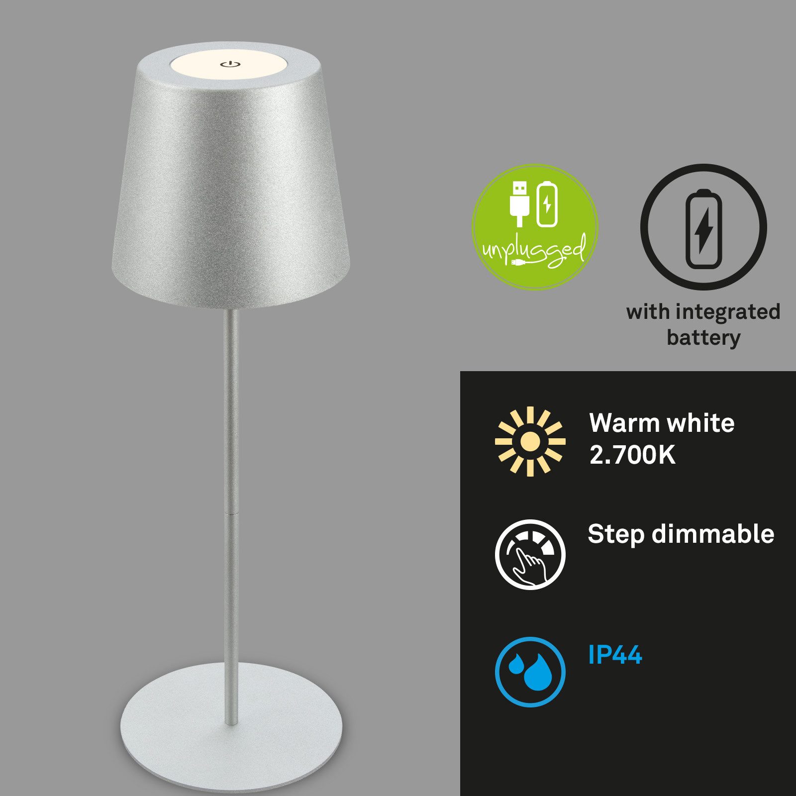 Briloner Leuchten Led-tafellamp voor buiten Coloris
