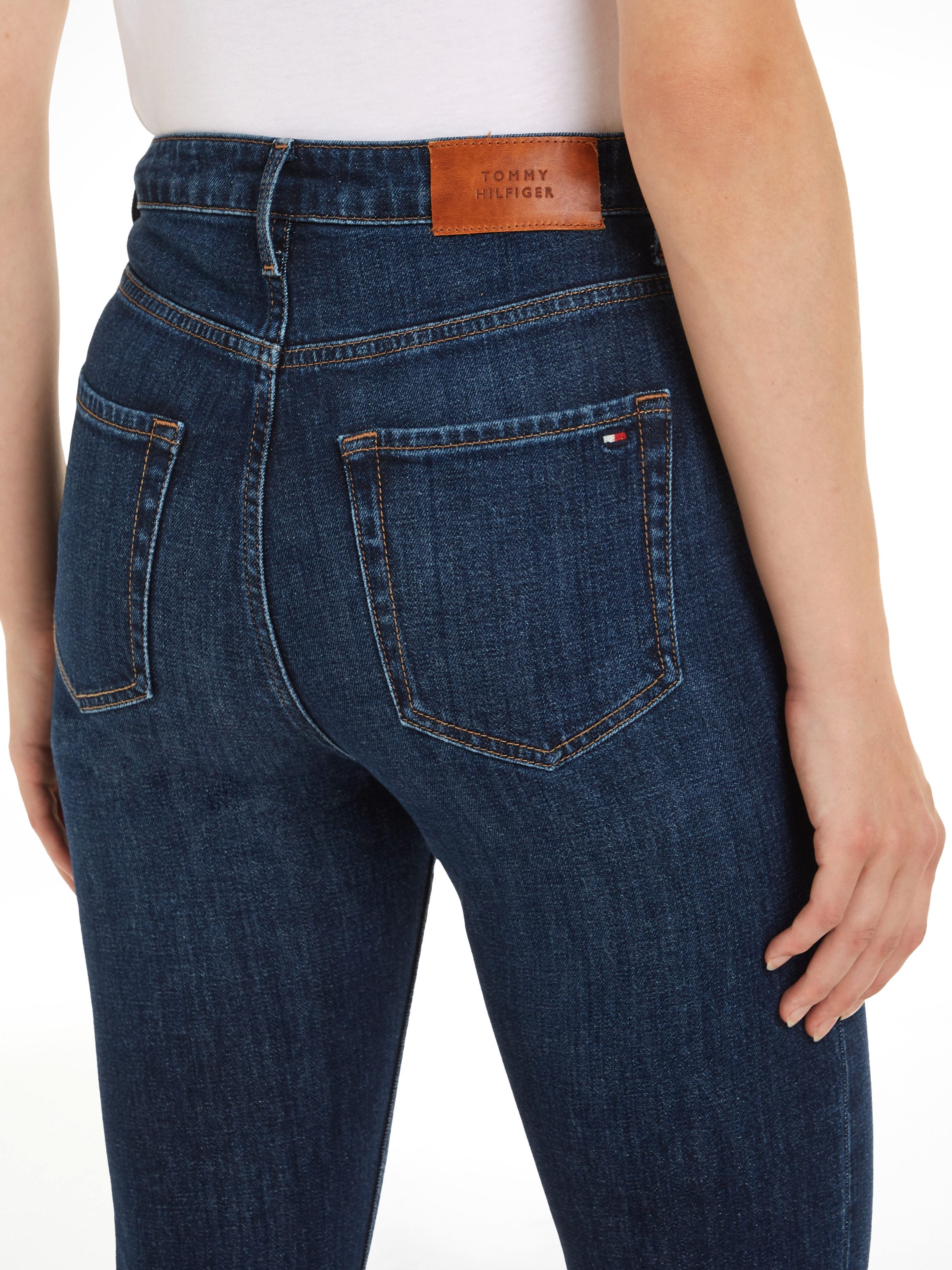 Tommy Hilfiger Slim fit jeans SLIM CIGARETTE HW A DARK BLUE