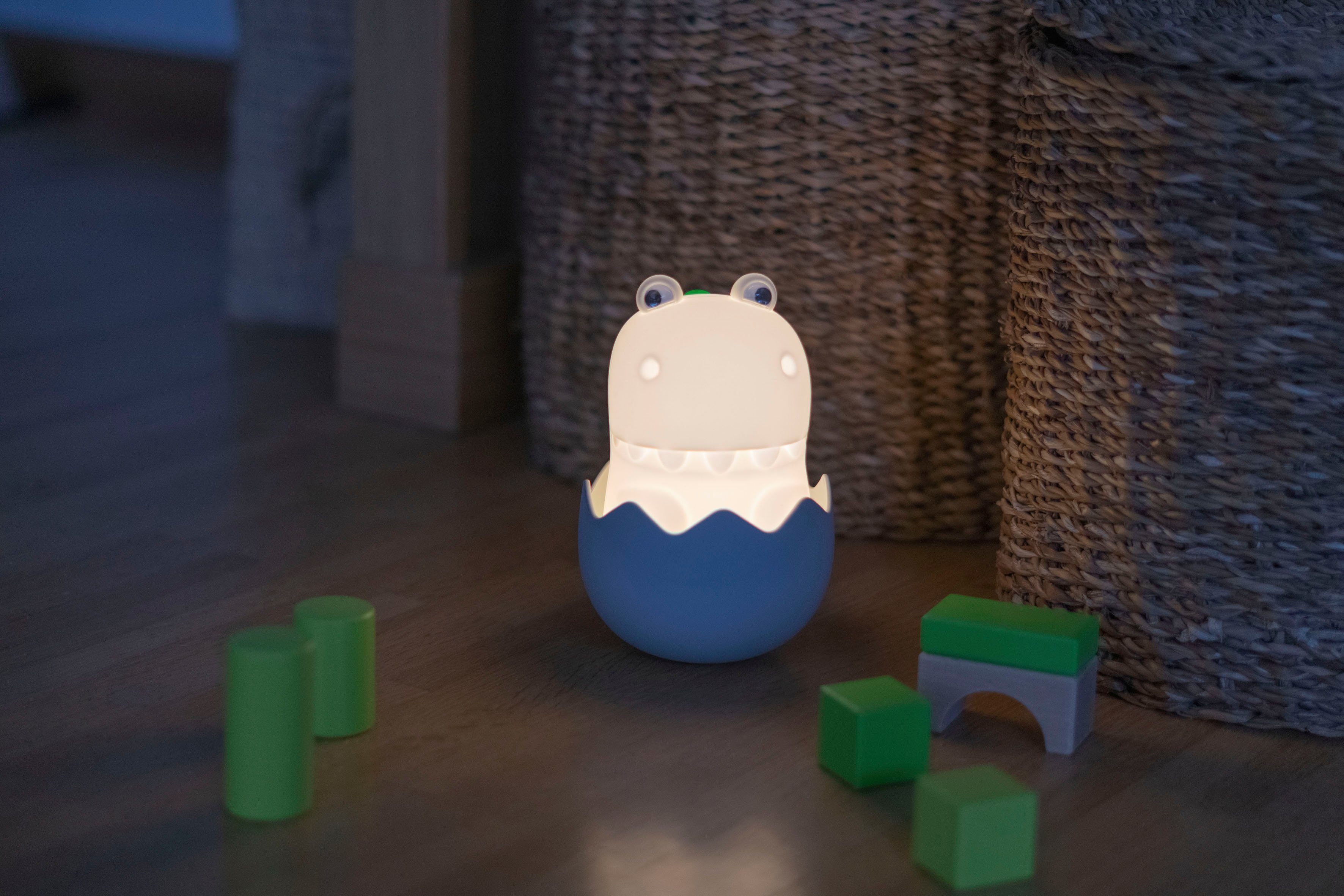 niermann Lednachtlampje Nachtlampje Diggy Dino Vriendelijk, verminderd ontwerp + Aangenaam licht (slaapvriendelijk) (1 stuk)