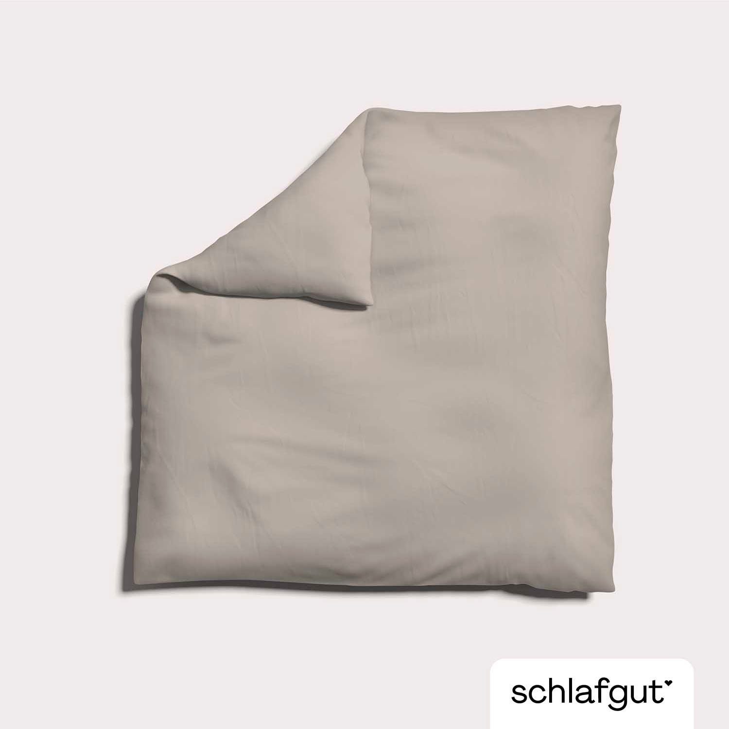 Schlafgut Dekbedovertrek Woven Satin bijzonder dicht geweven, mix & match: bijpassende kussenhoes verkrijgbaar (1 stuk)