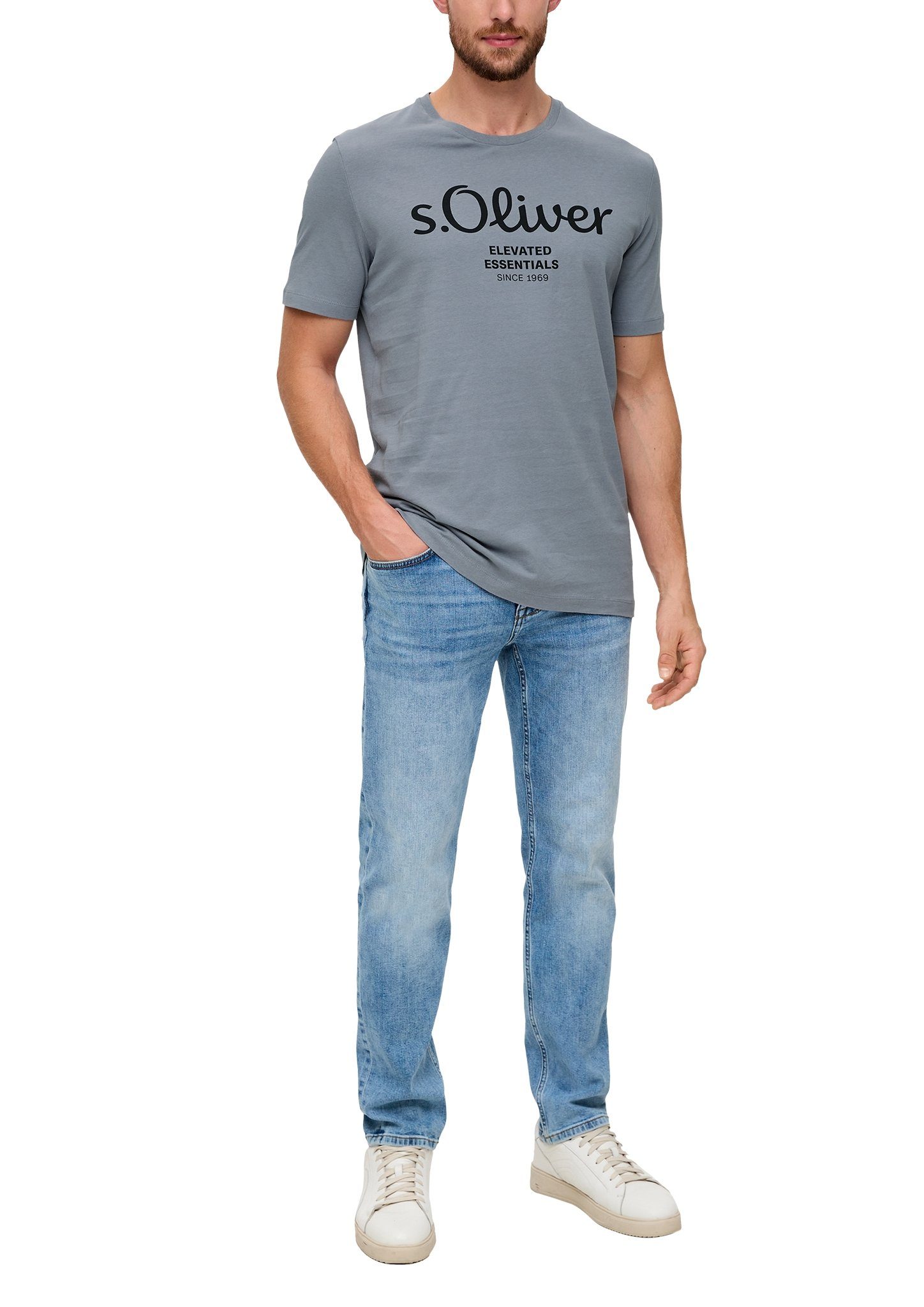 s.Oliver T-shirt van ademende katoen