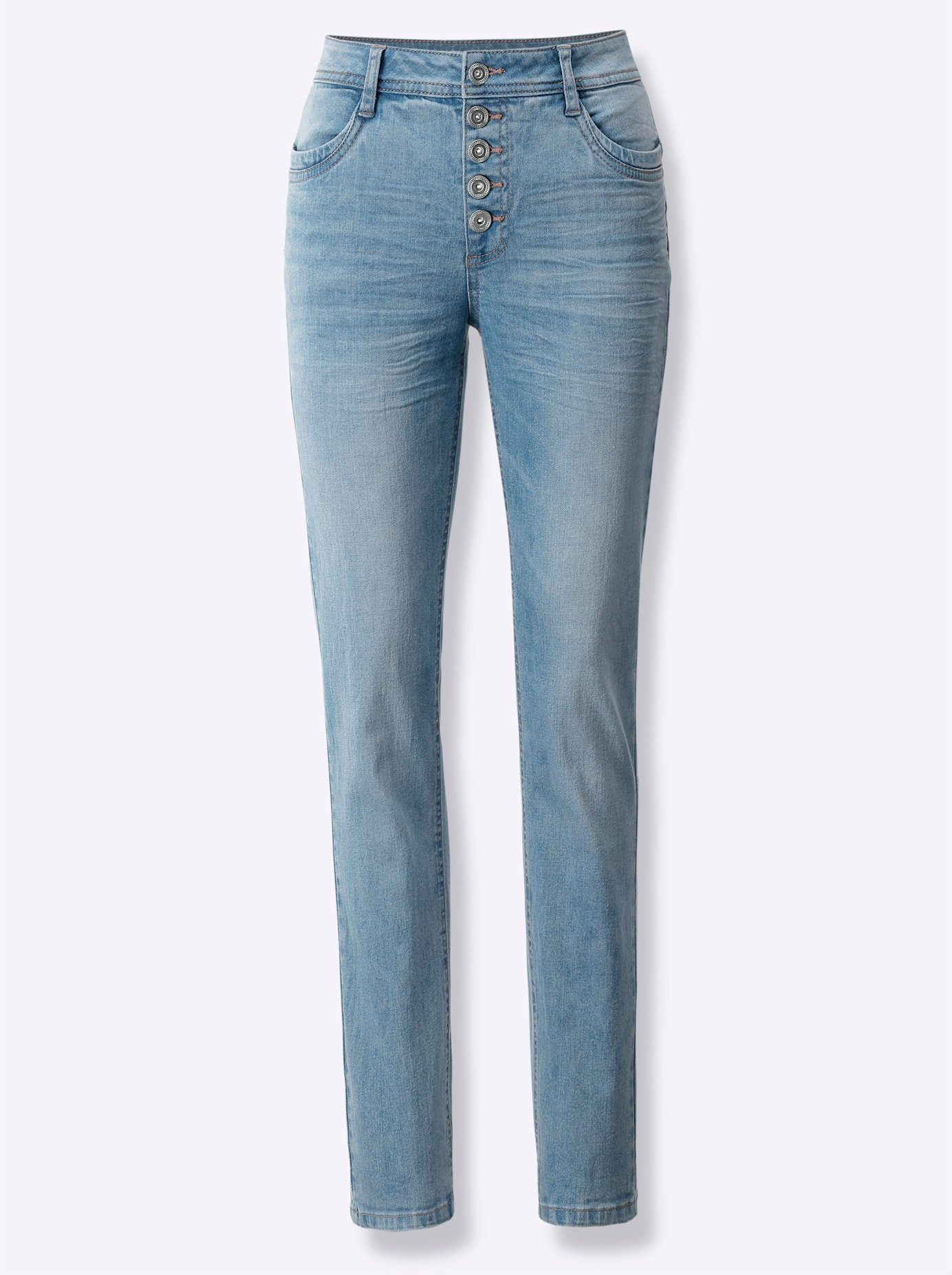 heine Prettige jeans dames skinny jeans maat 48 blauw