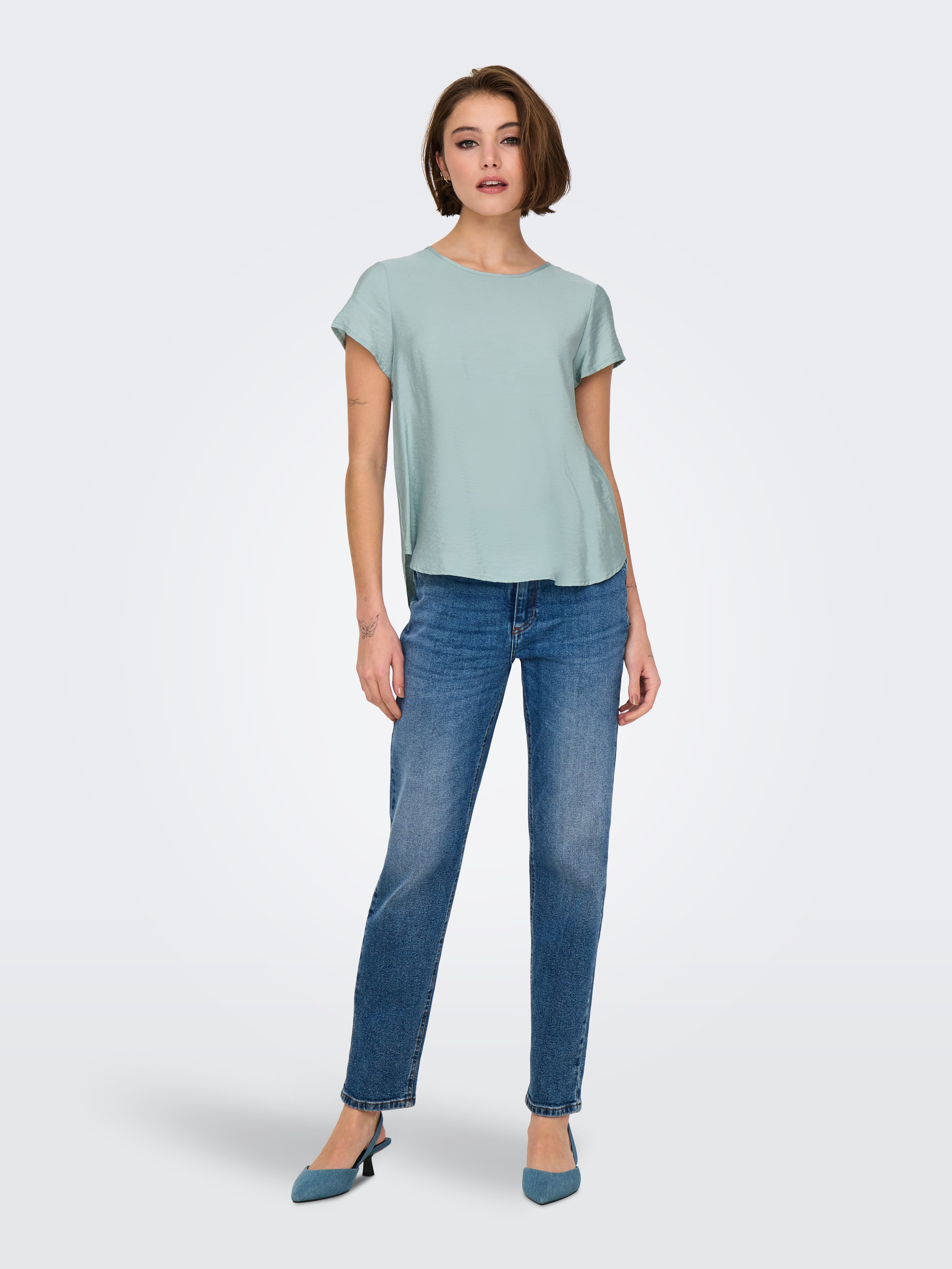 Only Shirt ONLAYA LIFE S/S O-NECK TOP NOOS PTM