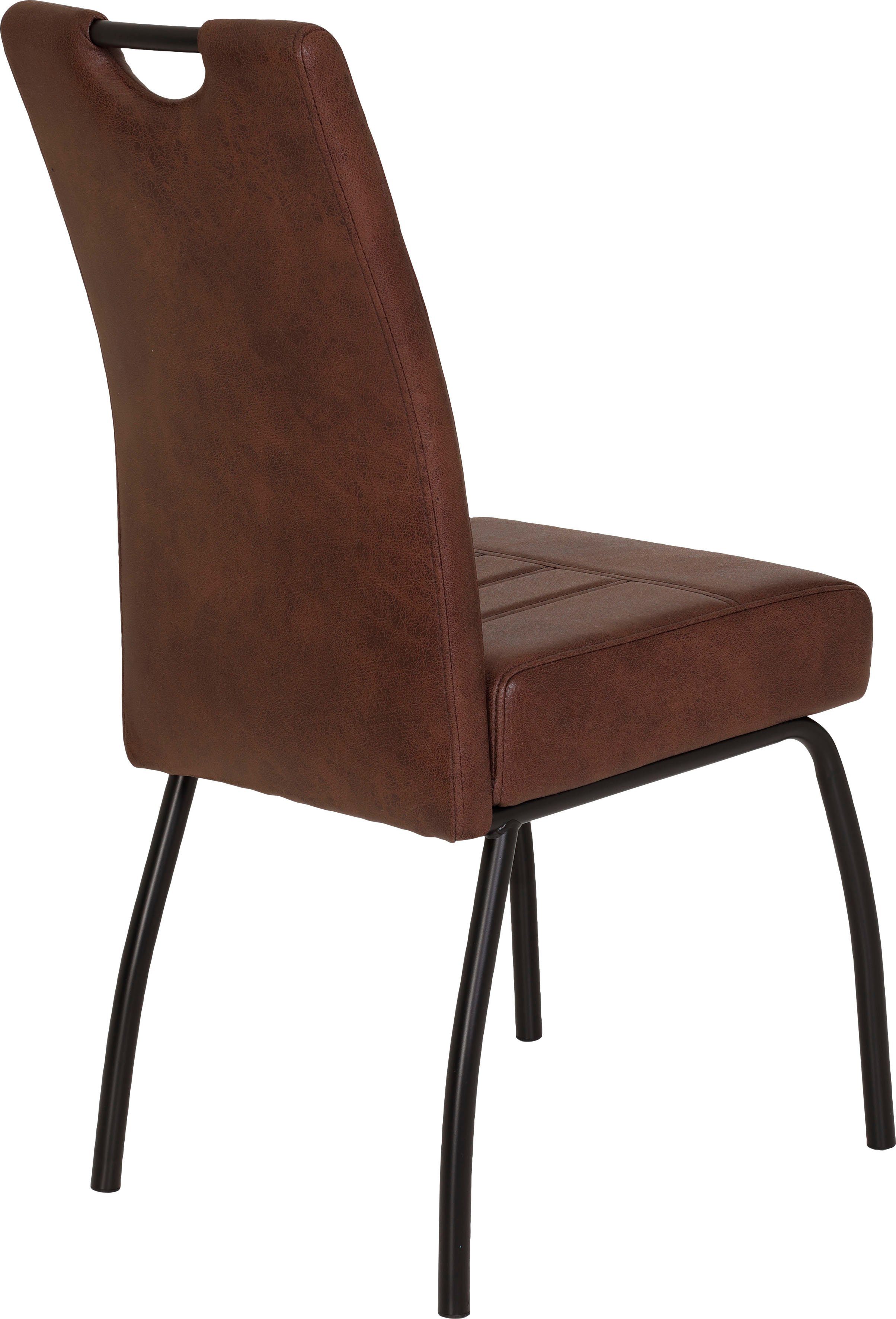HELA Stoel met 4 poten Beate S met comfortabele binnenvering zitting (set, 2 stuks)