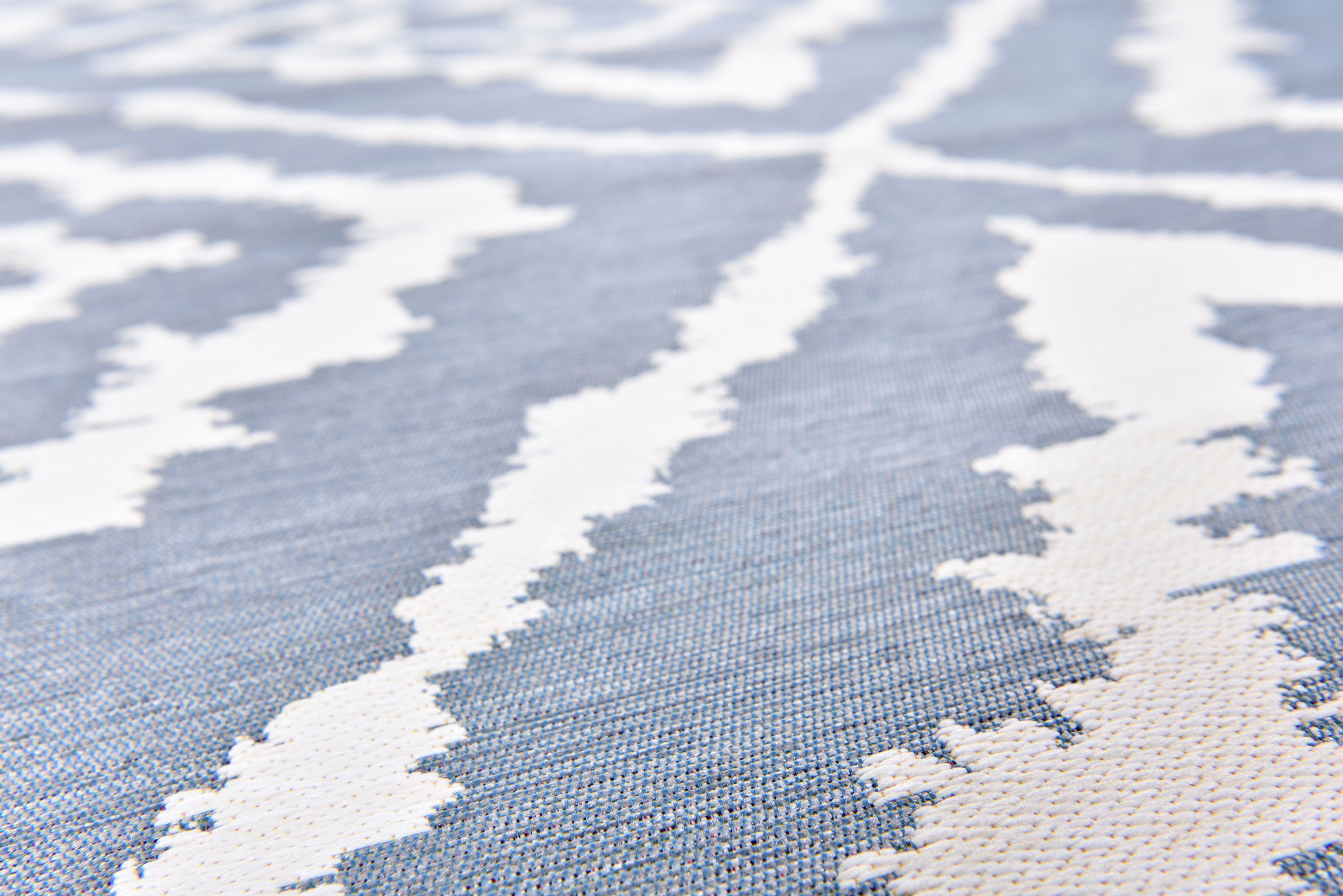 TOM TAILOR HOME Vloerkleed Garden Pattern Platweefsel, modern geruit design, geschikt voor binnen en buiten